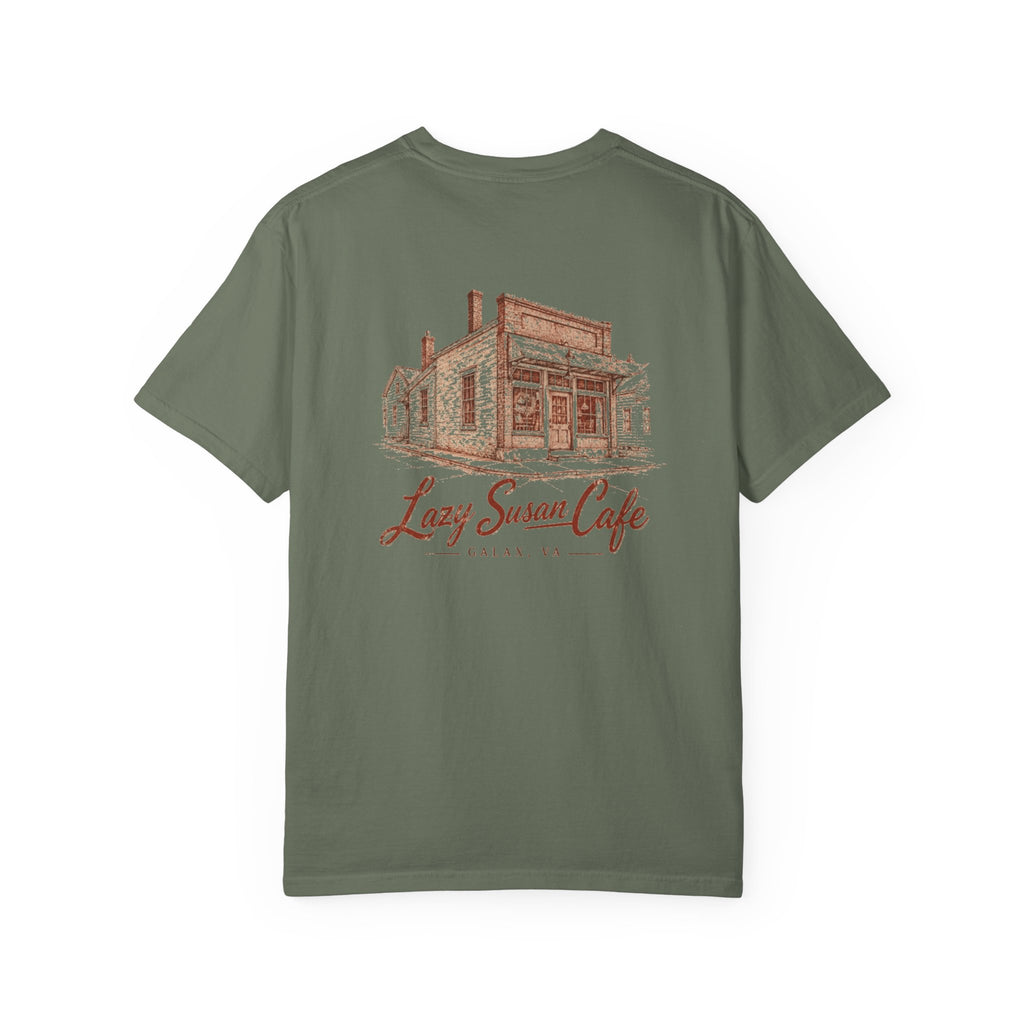Lazy Susan Cafe - Unisex Garment-Dyed T-shirt