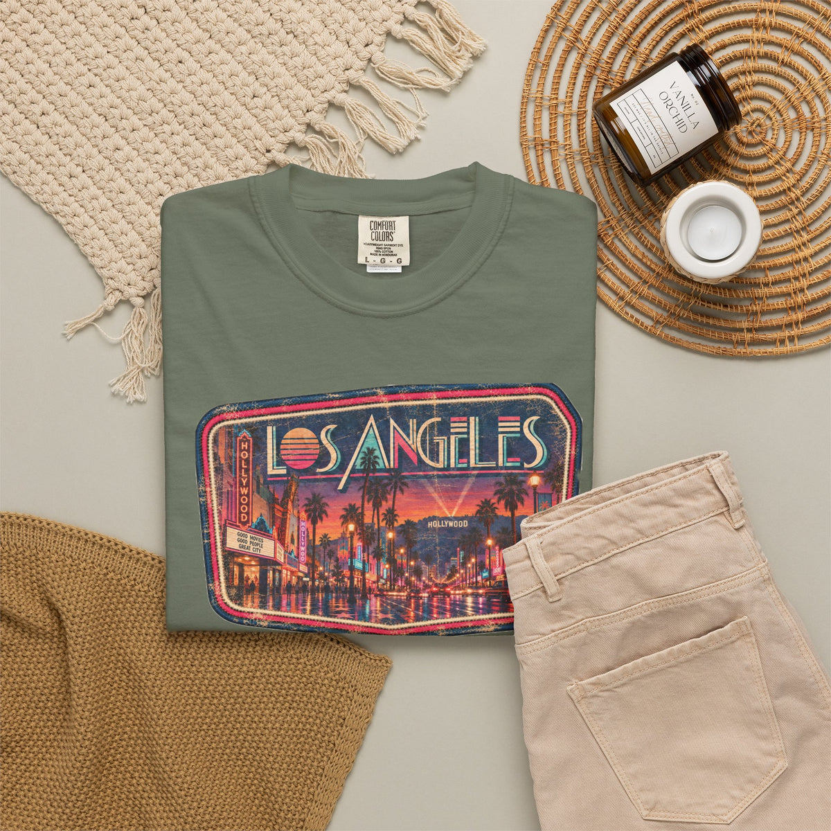 Los Angeles - Unisex Garment-Dyed T-shirt