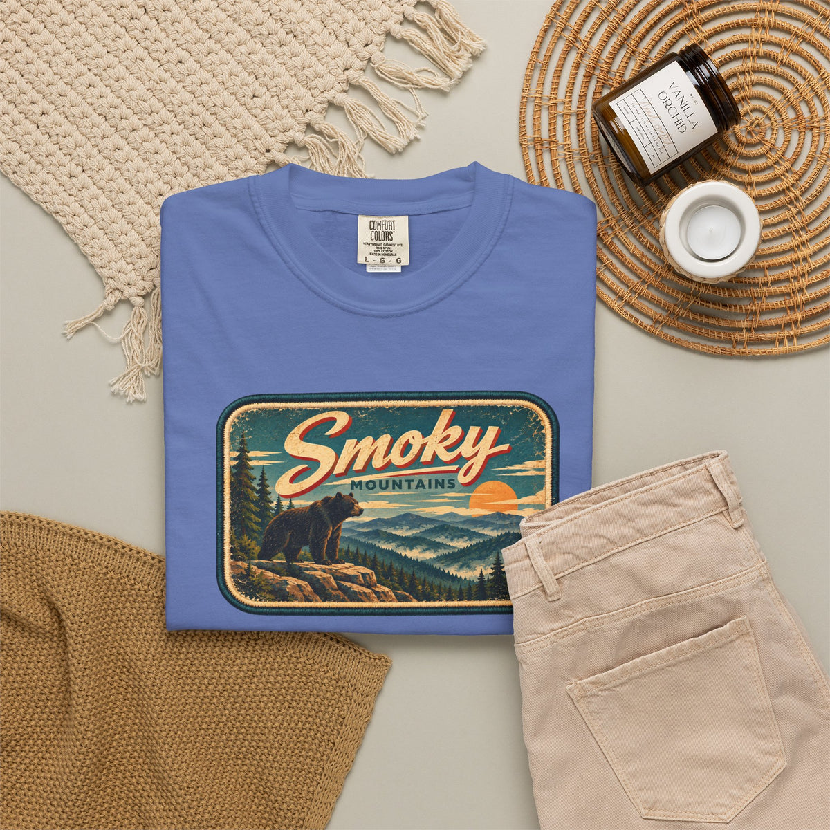 Smoky Mountains - Unisex Garment-Dyed T-shirt