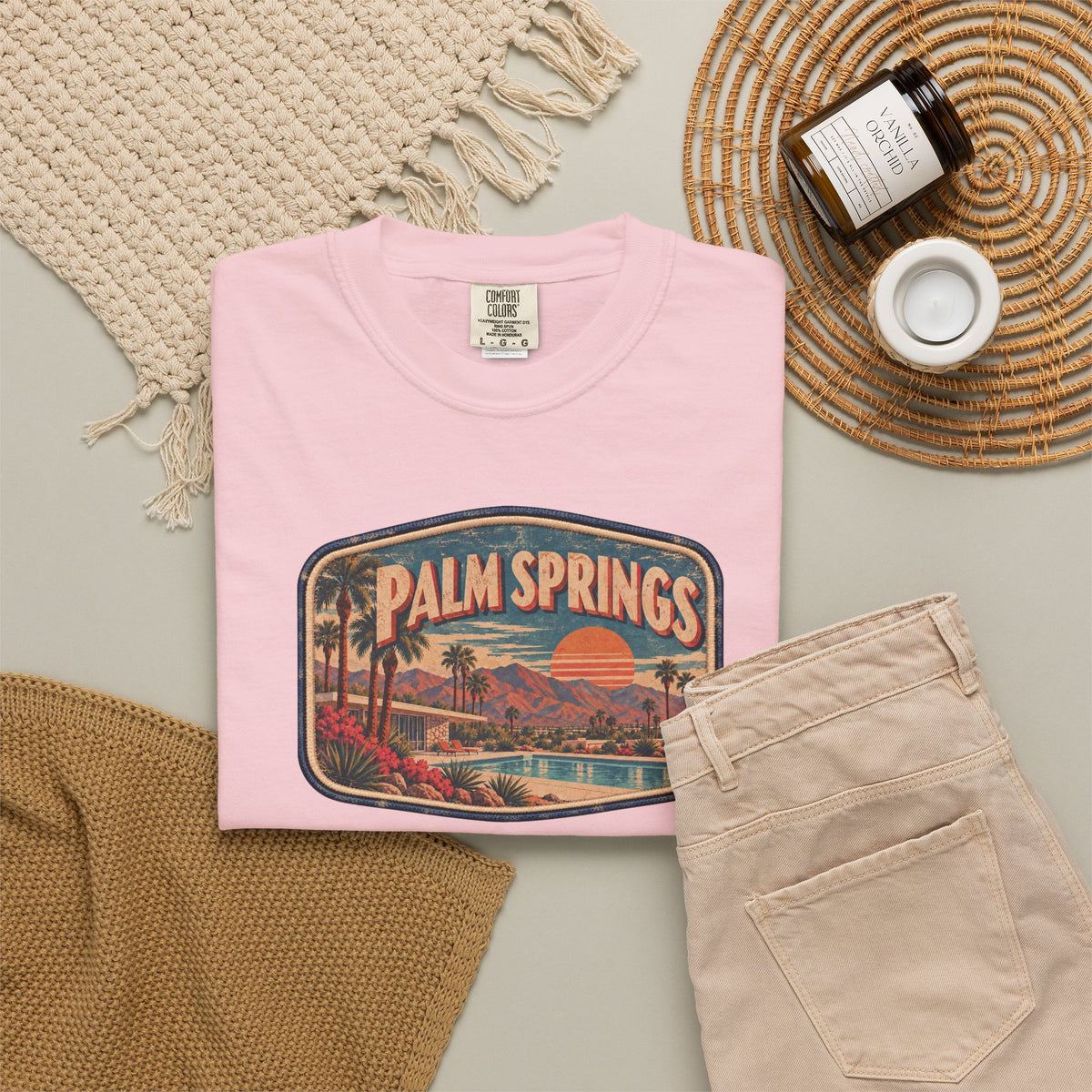 Palm Springs - Unisex Garment-Dyed T-shirt