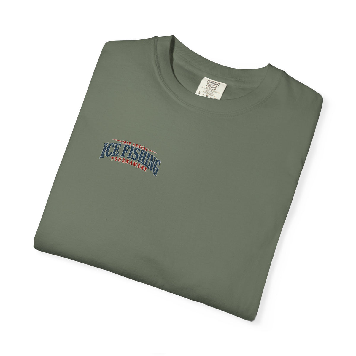 Ice Fishing Tournament - Unisex Garment-Dyed T-shirt