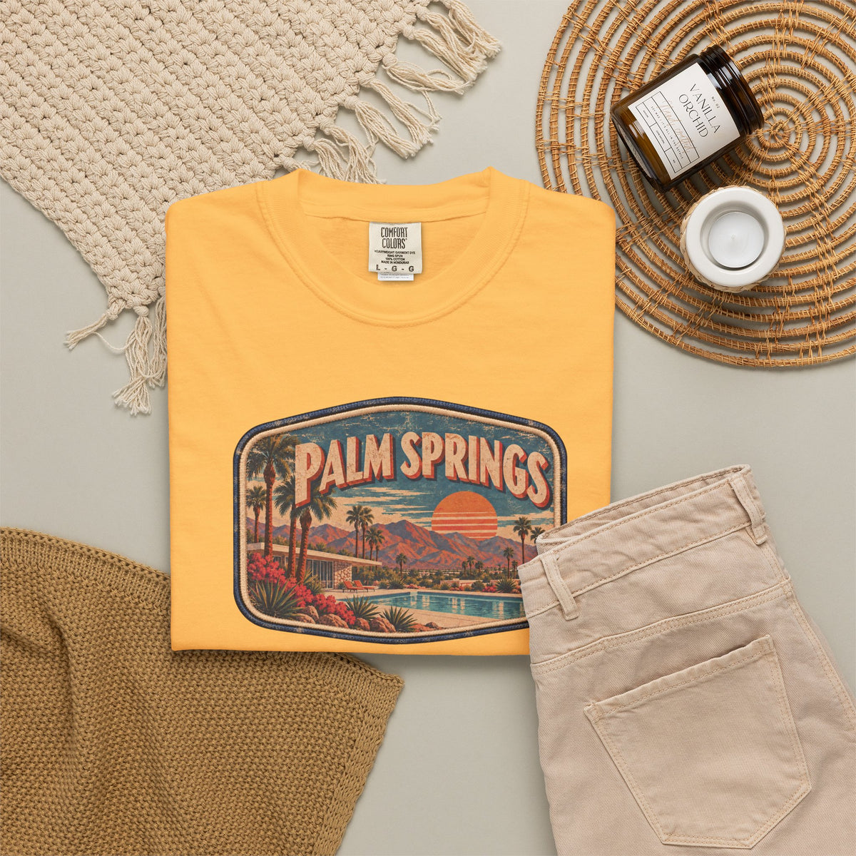 Palm Springs - Unisex Garment-Dyed T-shirt