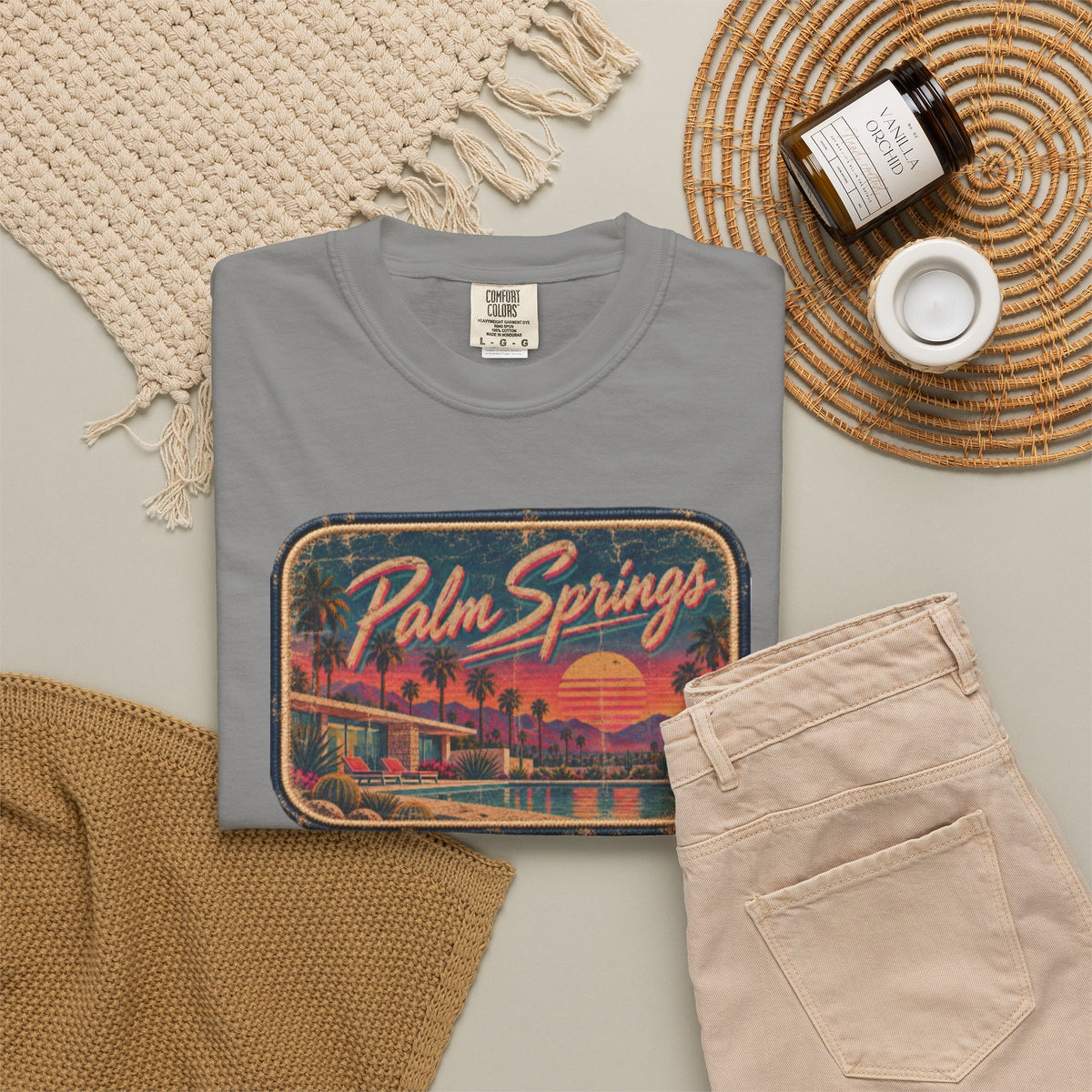 Palm Springs - Unisex Garment-Dyed T-shirt