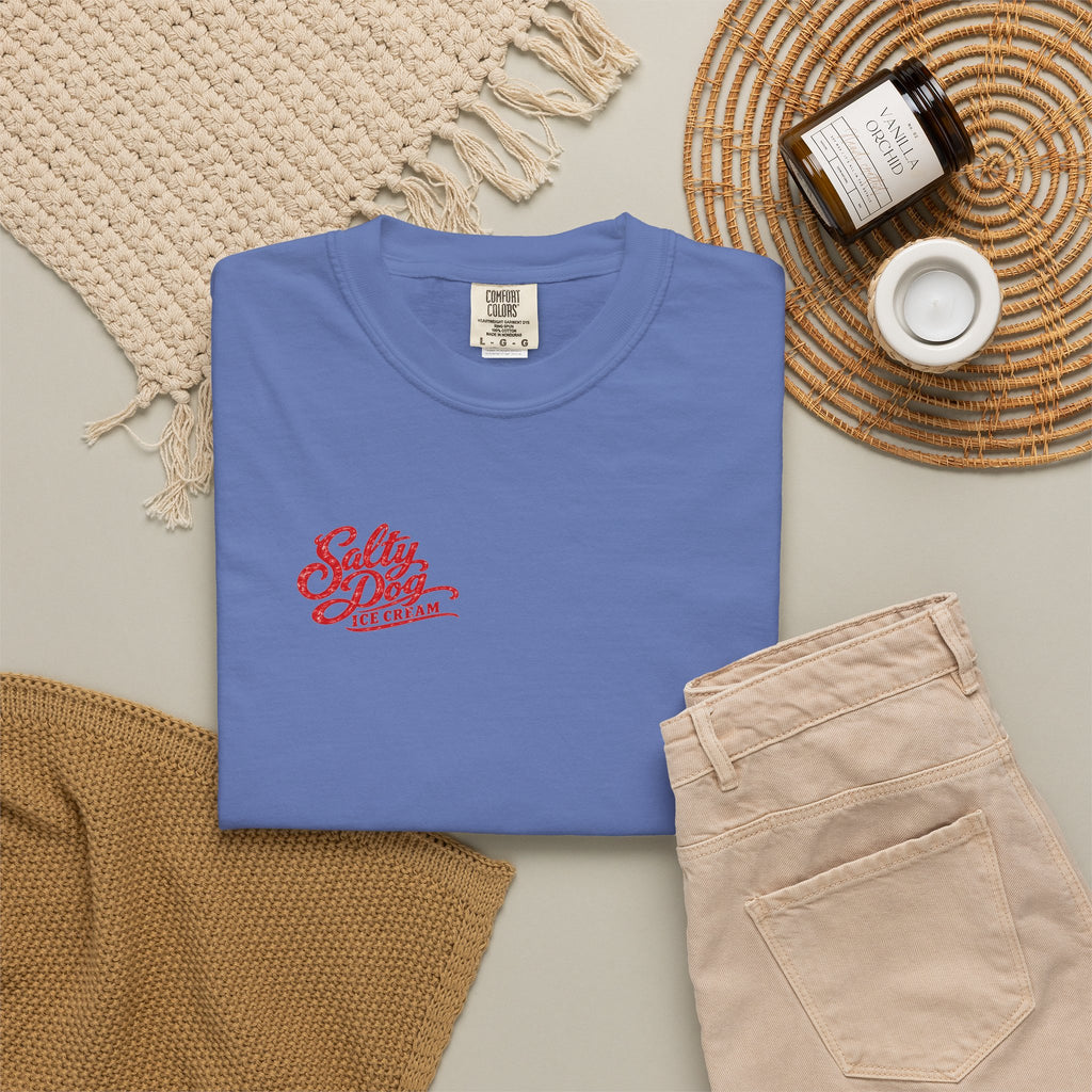Salty Dog Ice Cream - Unisex Garment-Dyed T-shirt