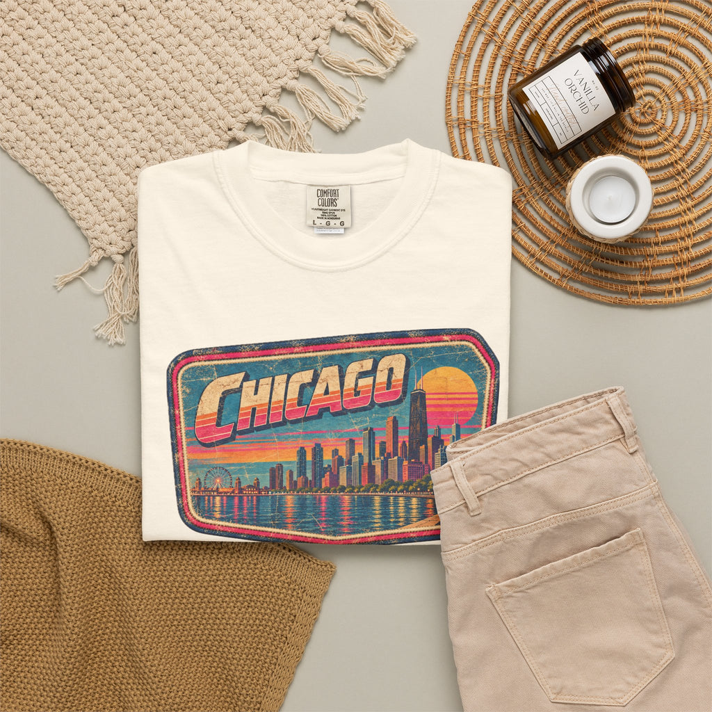 Chicago - Unisex Garment-Dyed T-shirt