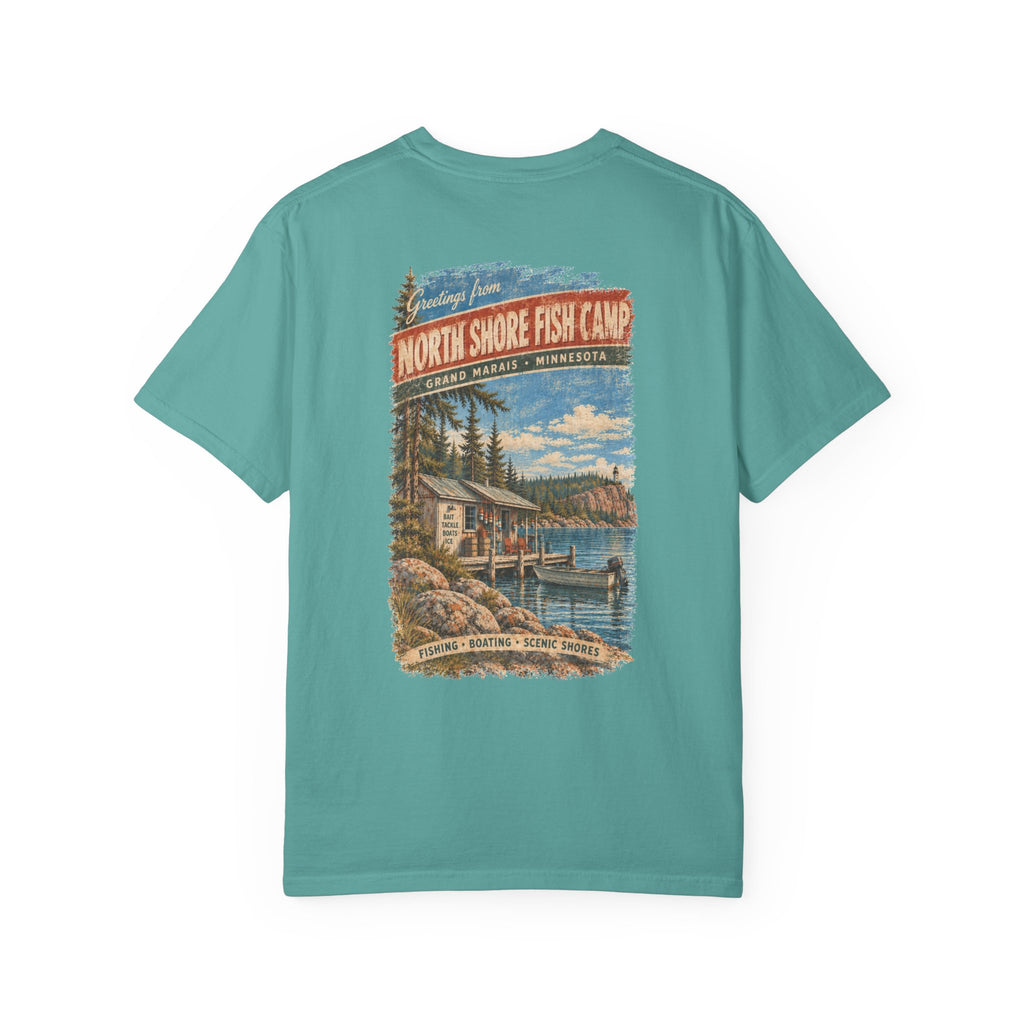 North Shore Fish Camp - Unisex Garment-Dyed T-shirt