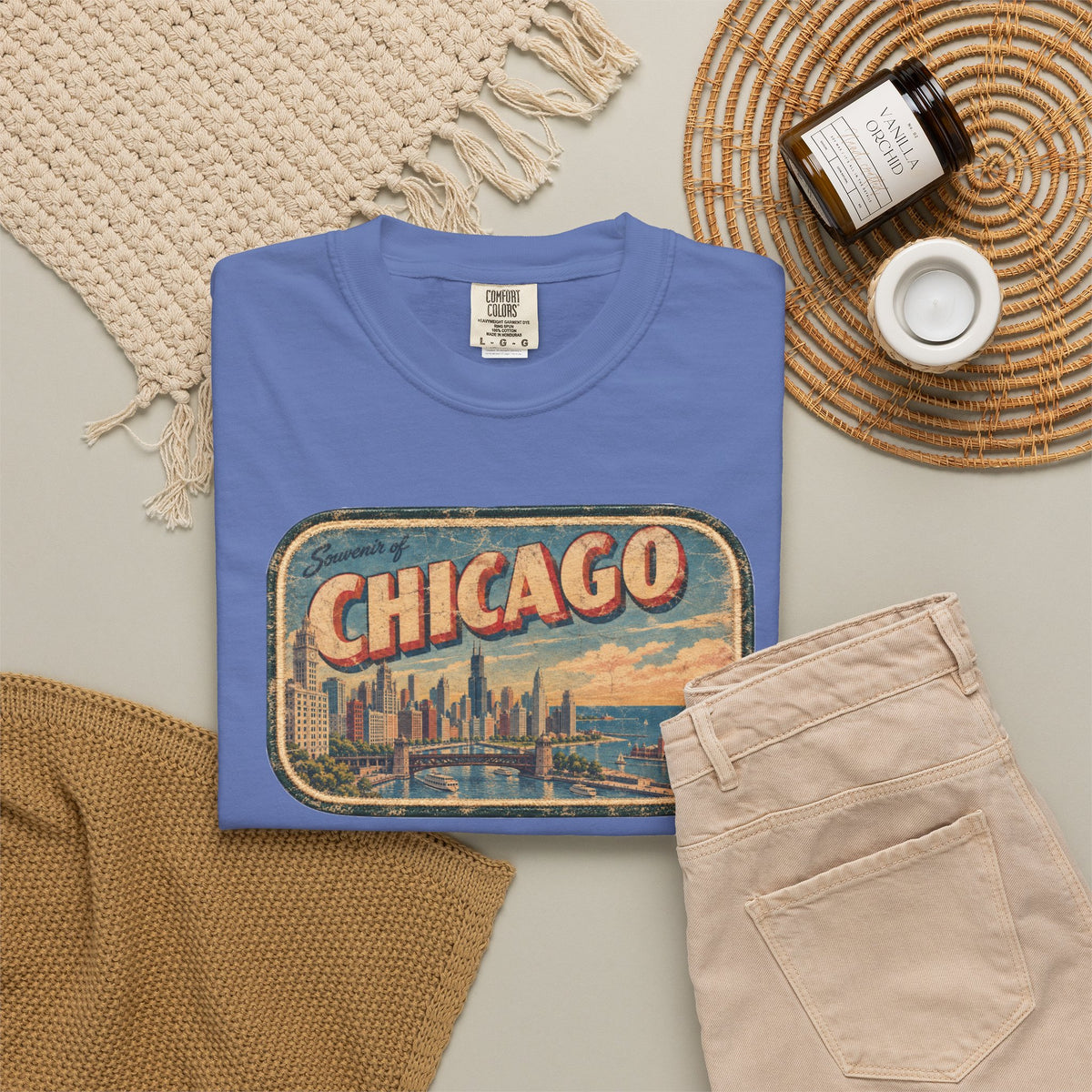 Chicago - Unisex Garment-Dyed T-shirt