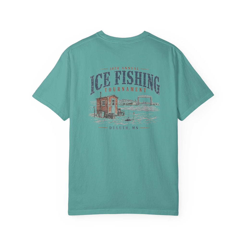 Ice Fishing Tournament - Unisex Garment-Dyed T-shirt