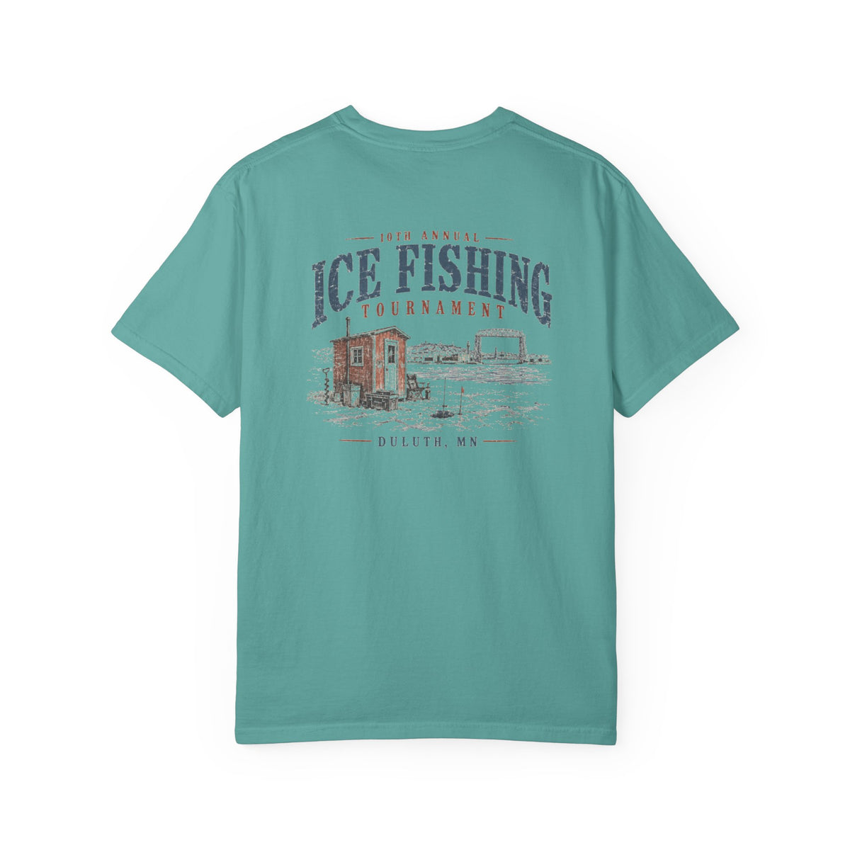 Ice Fishing Tournament - Unisex Garment-Dyed T-shirt