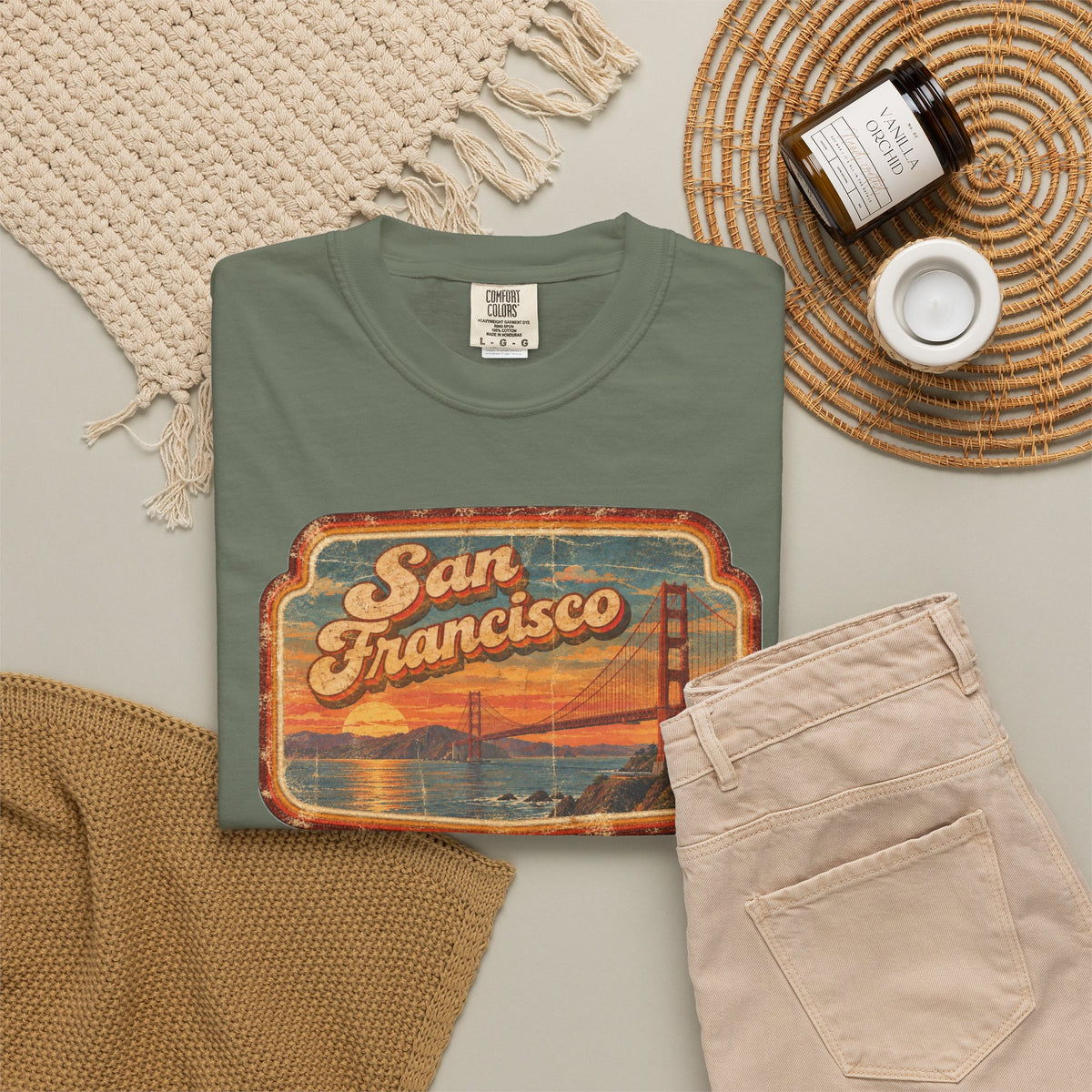 San Francisco - Unisex Garment-Dyed T-shirt