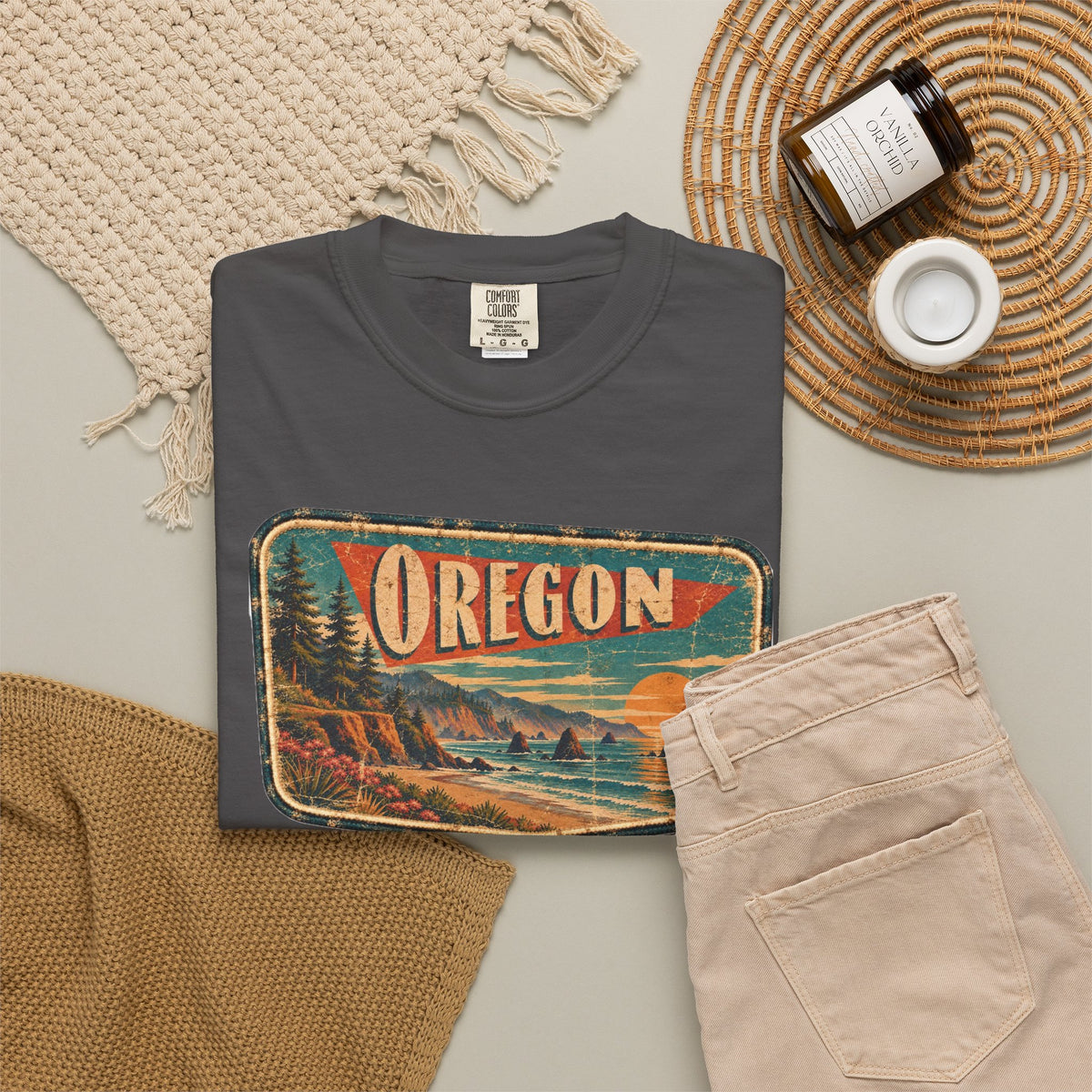 Oregon - Unisex Garment-Dyed T-shirt