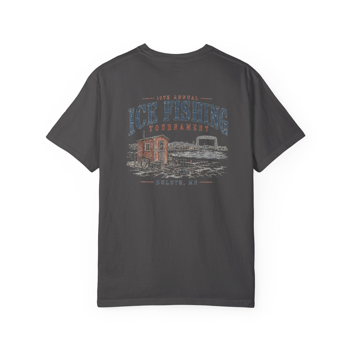 Ice Fishing Tournament - Unisex Garment-Dyed T-shirt
