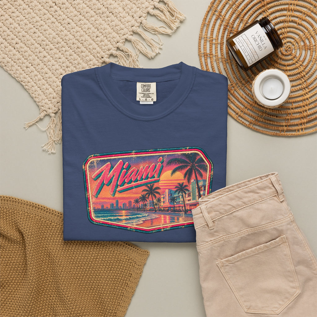 Miami - Unisex Garment-Dyed T-shirt