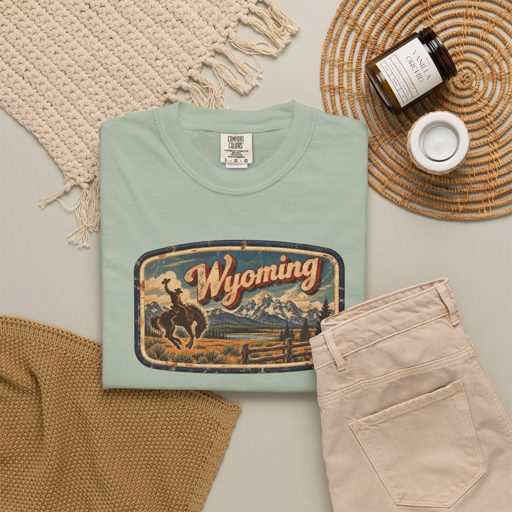 Wyoming - Unisex Garment-Dyed T-shirt