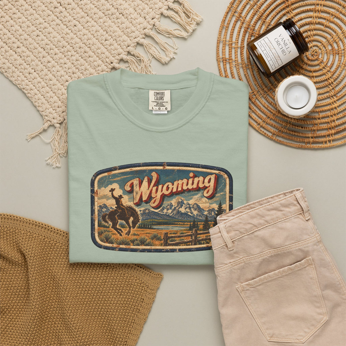 Wyoming - Unisex Garment-Dyed T-shirt