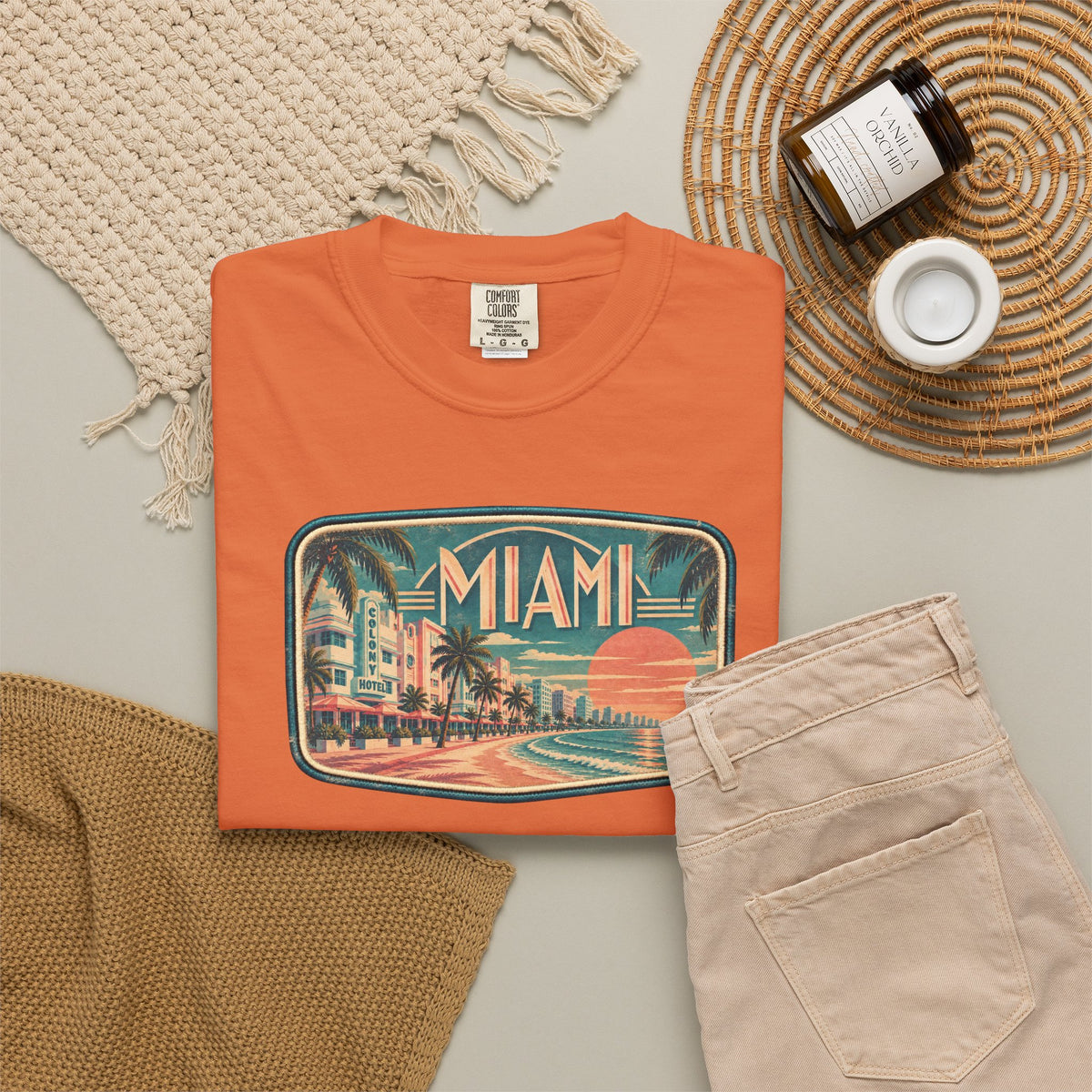Miami - Unisex Garment-Dyed T-shirt