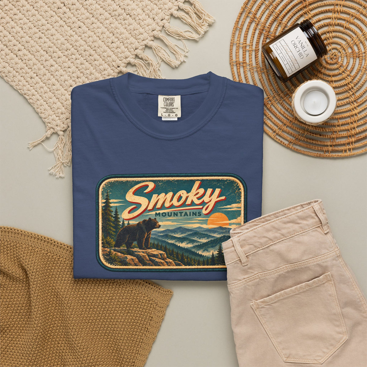 Smoky Mountains - Unisex Garment-Dyed T-shirt