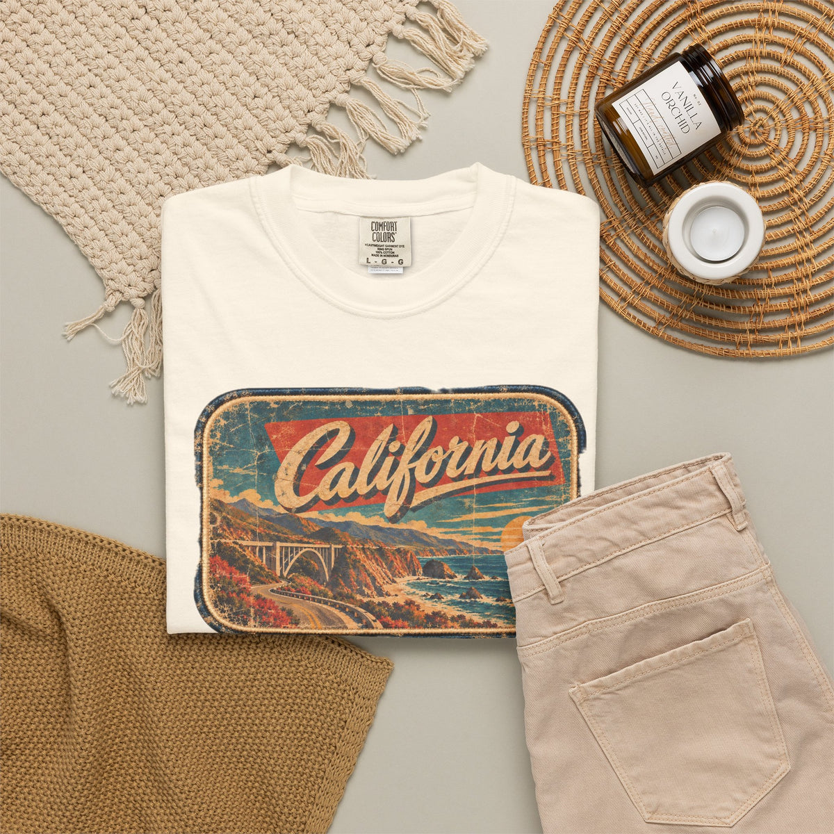 California - Unisex Garment-Dyed T-shirt