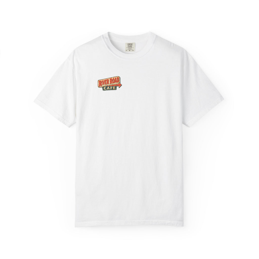 River Road Cafe - Unisex Garment-Dyed T-shirt