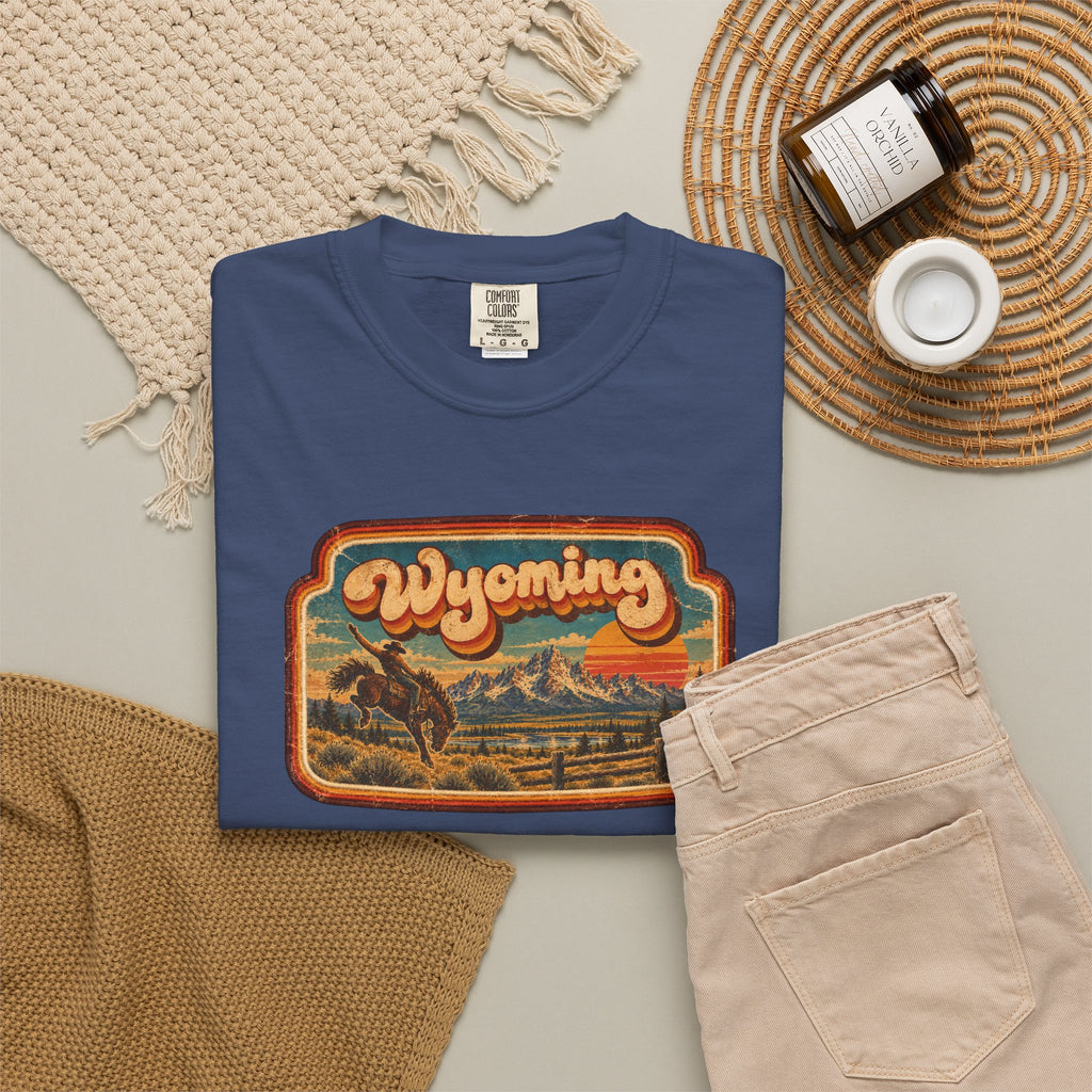 Wyoming - Unisex Garment-Dyed T-shirt