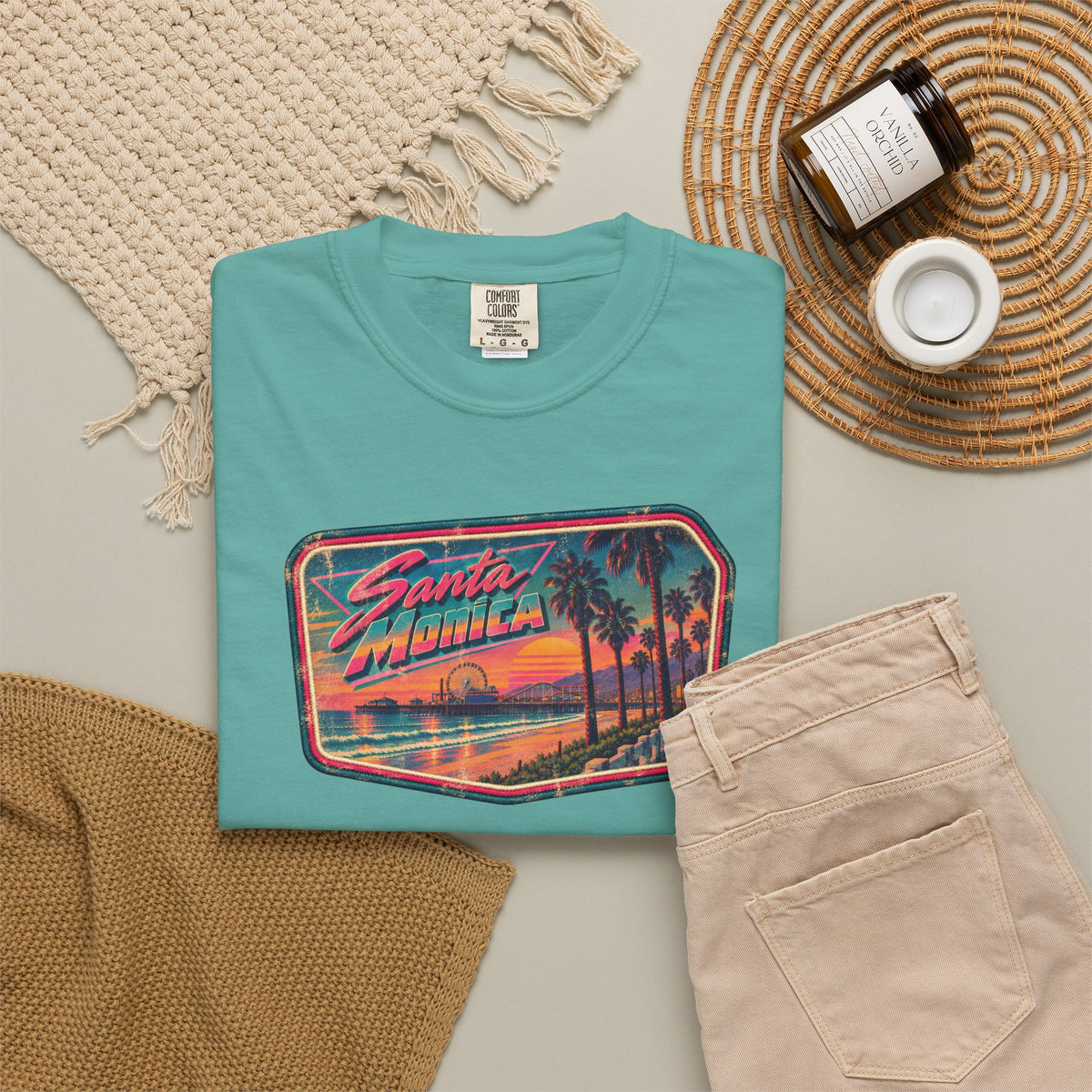 Santa Monica - Unisex Garment-Dyed T-shirt