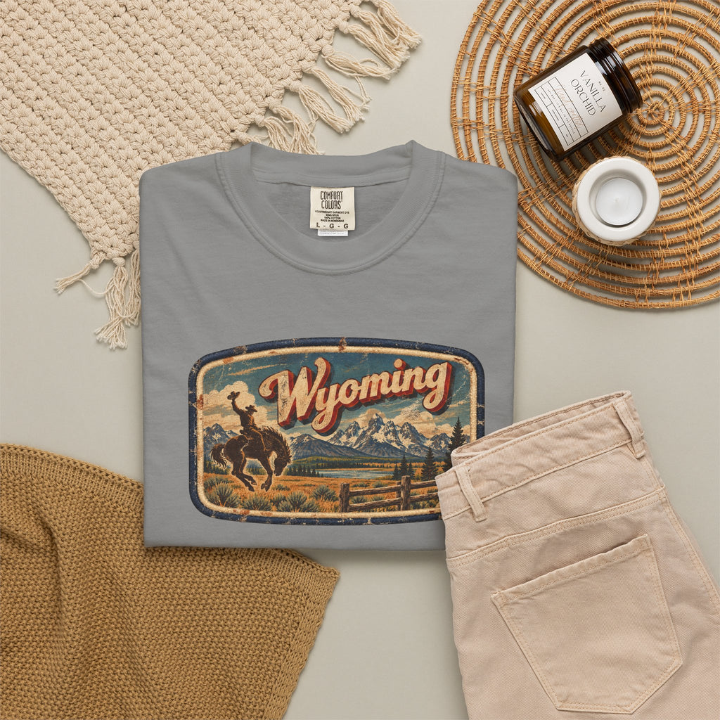 Wyoming - Unisex Garment-Dyed T-shirt