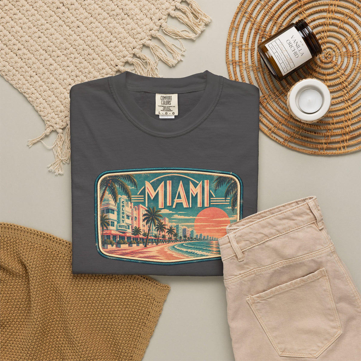 Miami - Unisex Garment-Dyed T-shirt