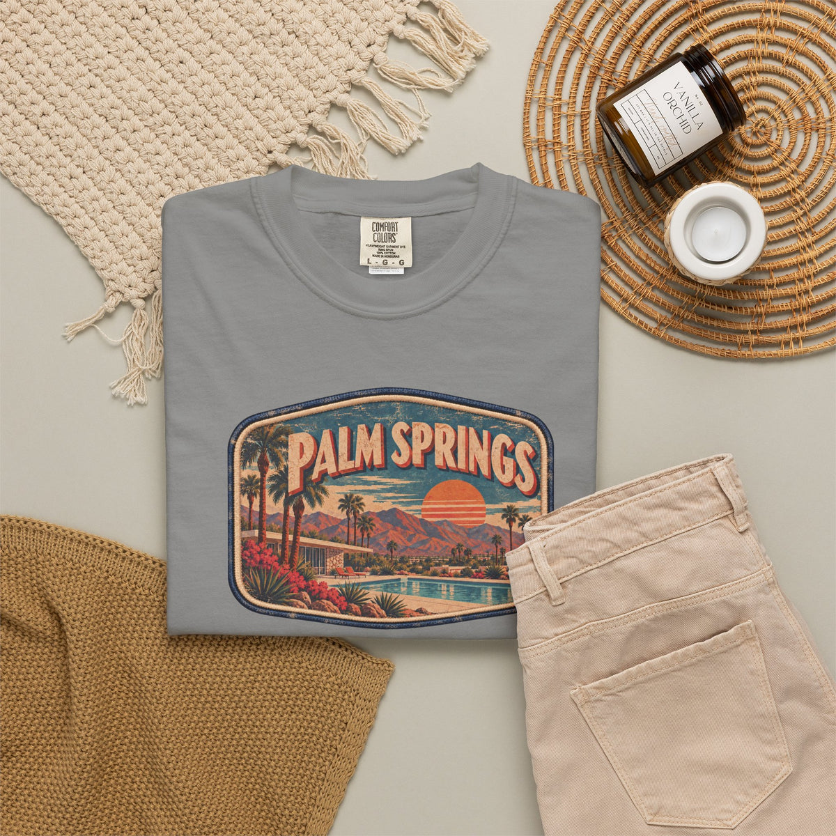 Palm Springs - Unisex Garment-Dyed T-shirt