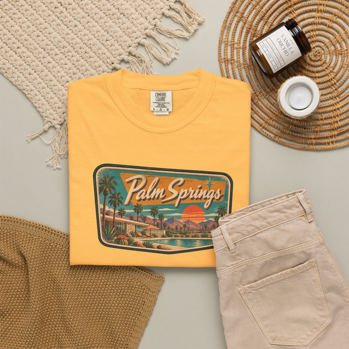 Palm Springs - Unisex Garment-Dyed T-shirt