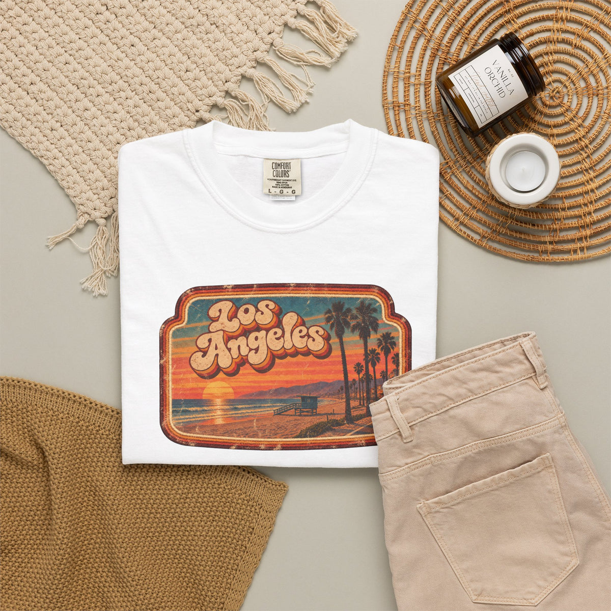Los Angeles - Unisex Garment-Dyed T-shirt