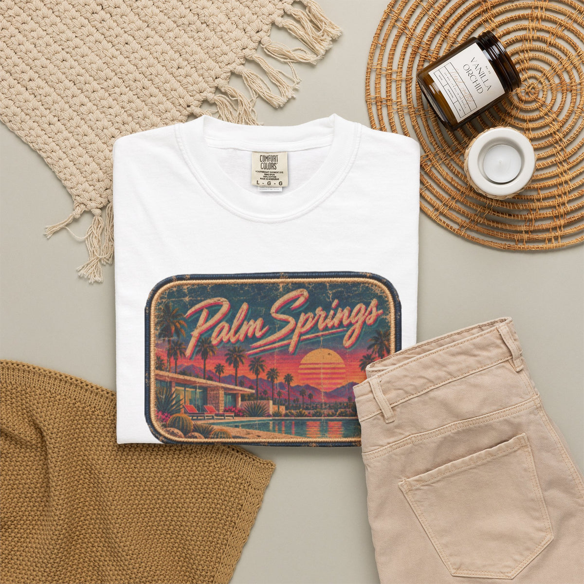 Palm Springs - Unisex Garment-Dyed T-shirt