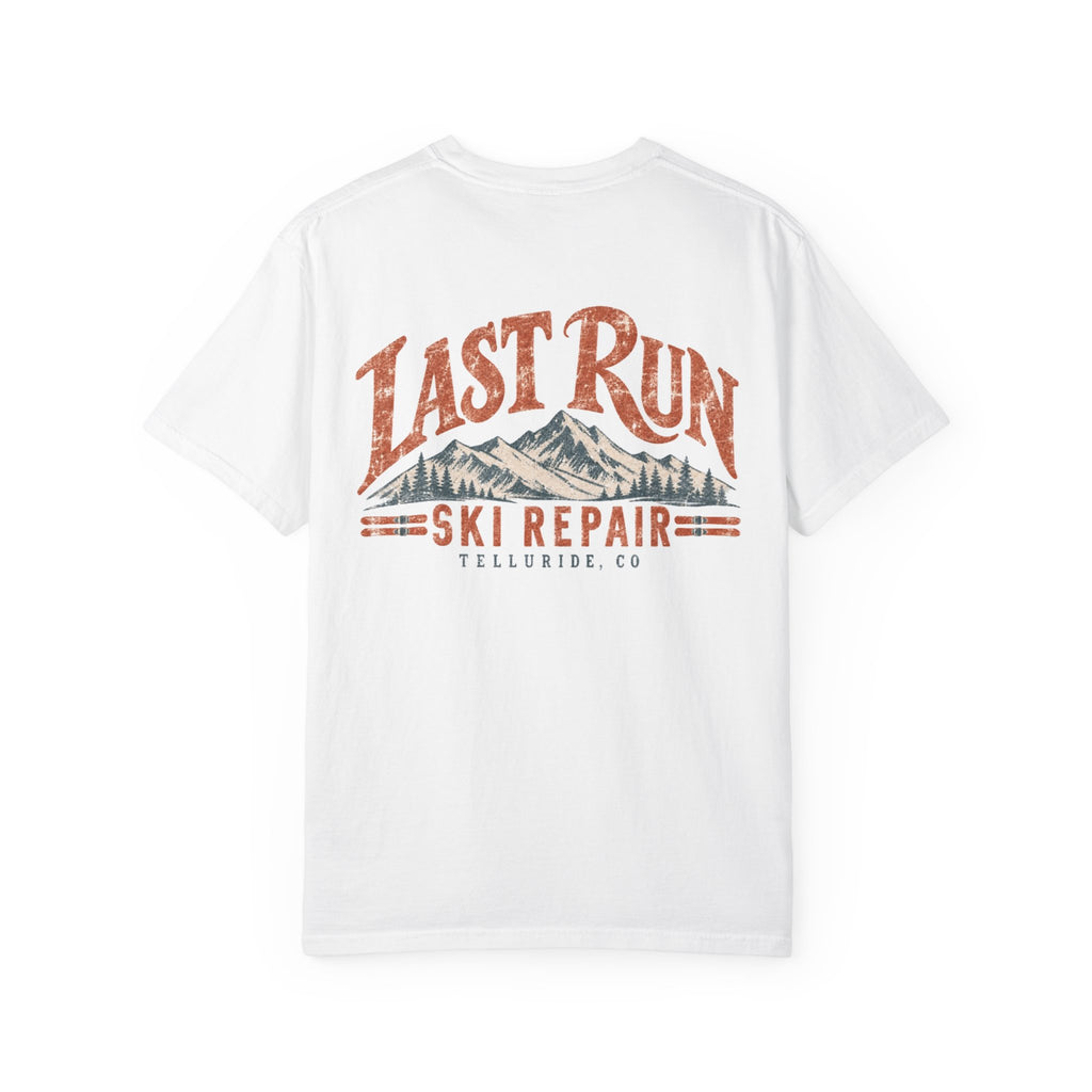 Last Run Ski Repair - Unisex Garment-Dyed T-shirt