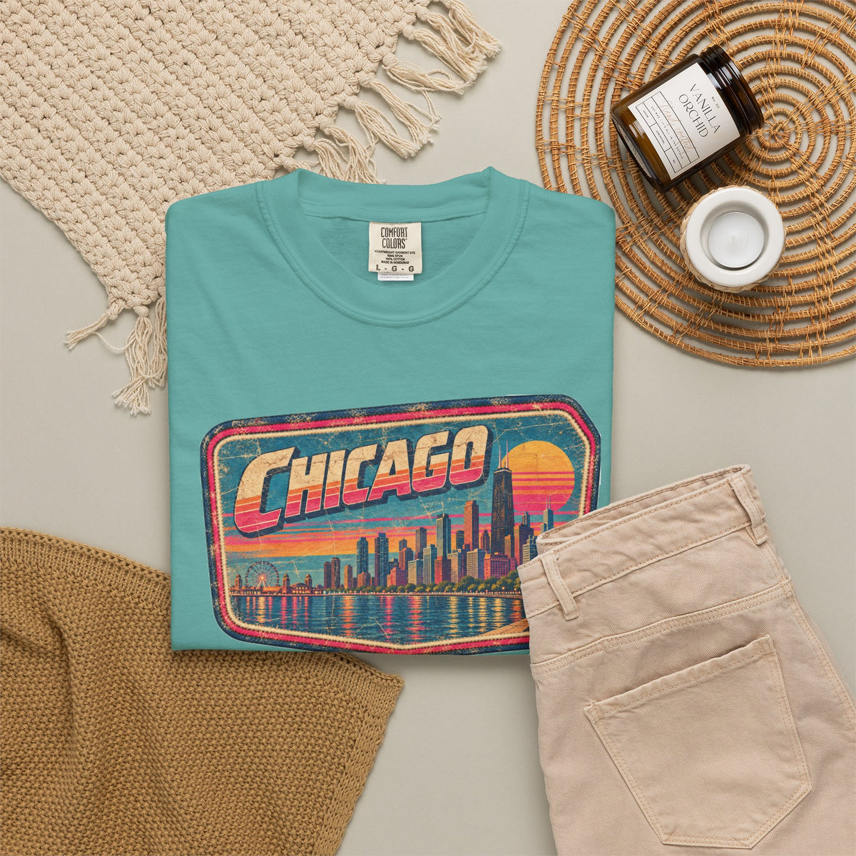 Chicago - Unisex Garment-Dyed T-shirt