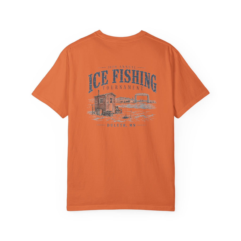 Ice Fishing Tournament - Unisex Garment-Dyed T-shirt