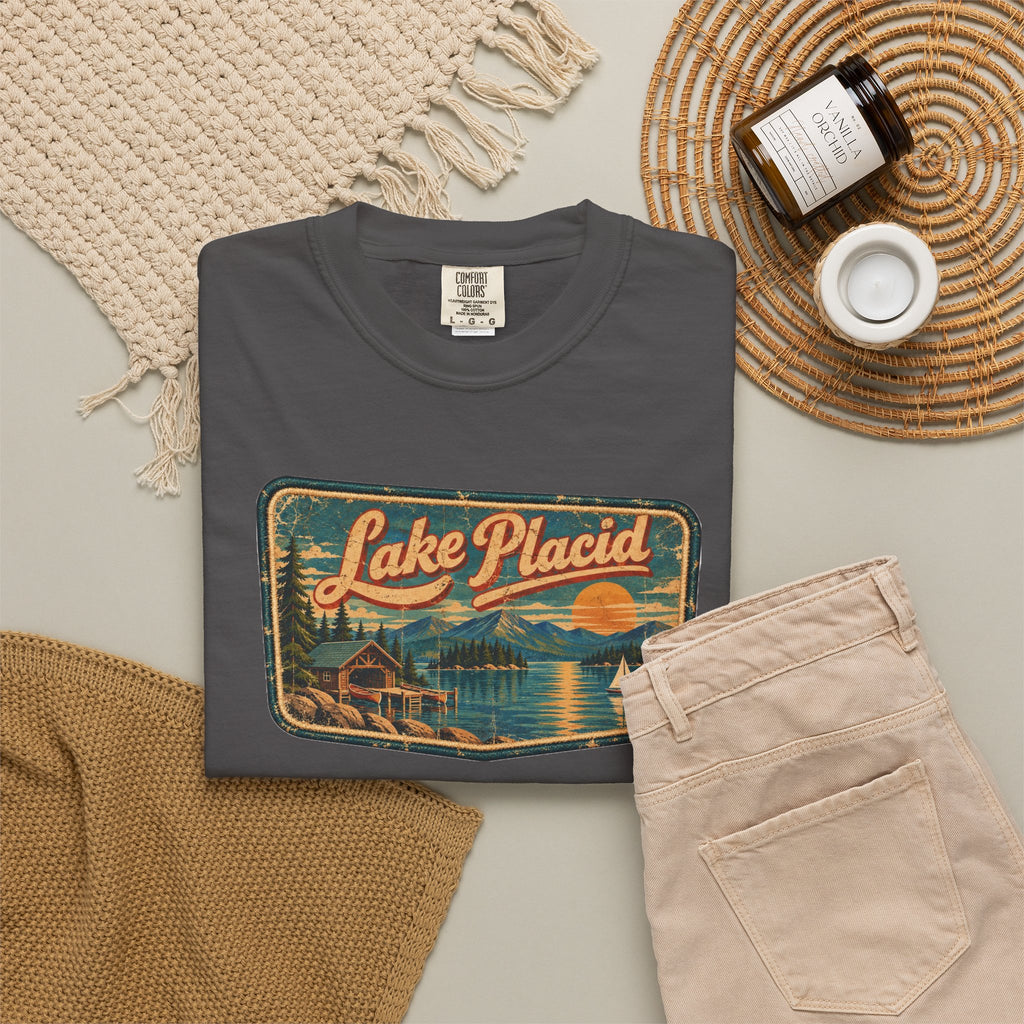 Lake Placid - Unisex Garment-Dyed T-shirt