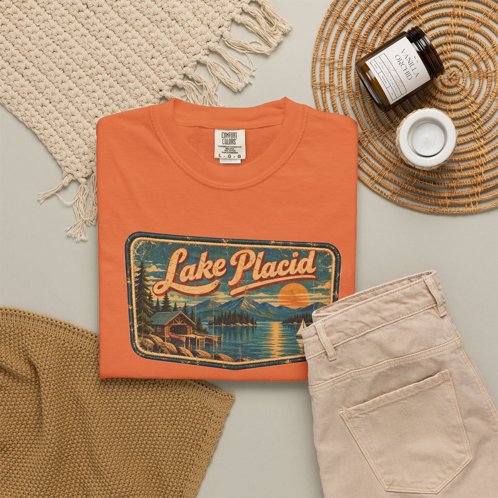 Lake Placid - Unisex Garment-Dyed T-shirt