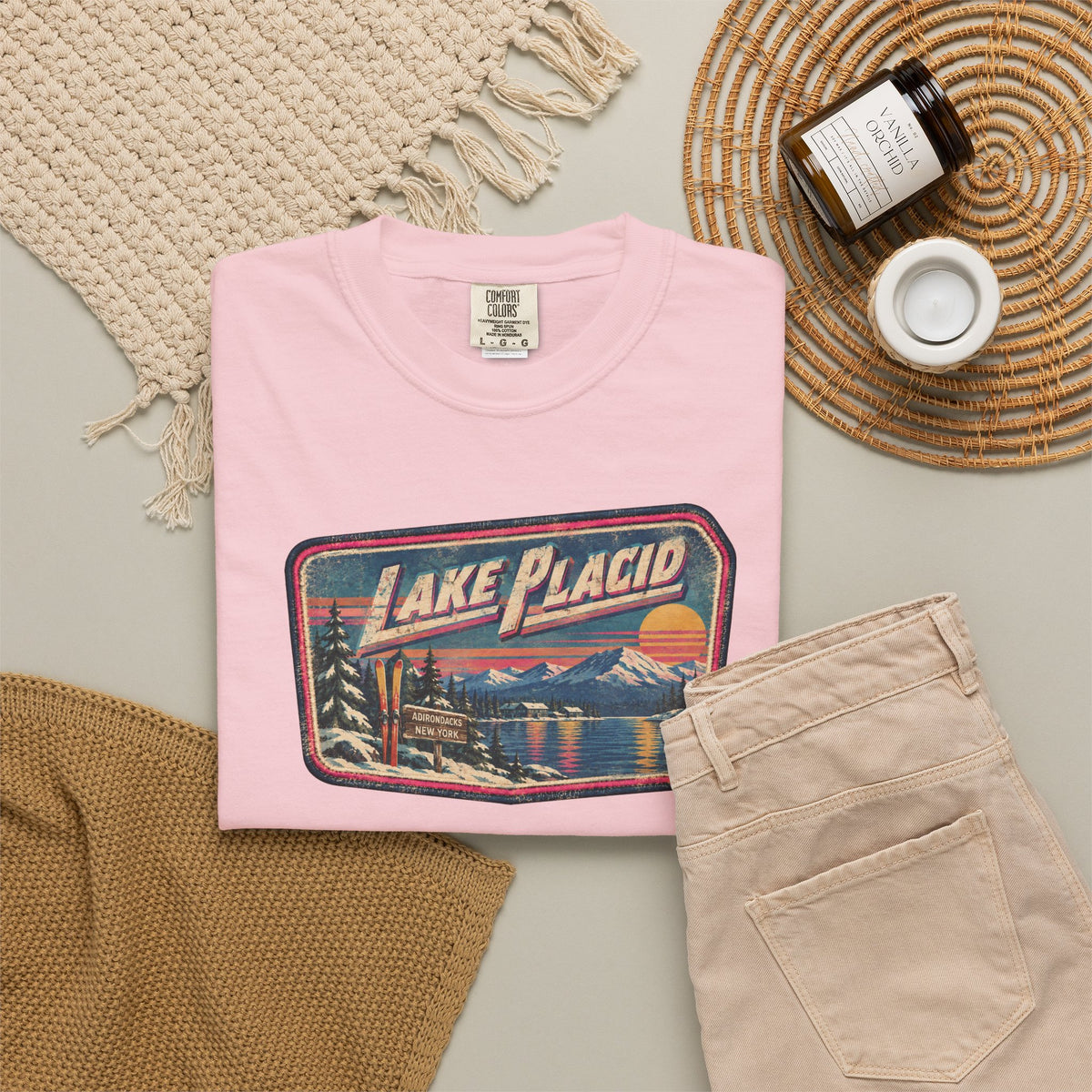 Lake Placid - Unisex Garment-Dyed T-shirt