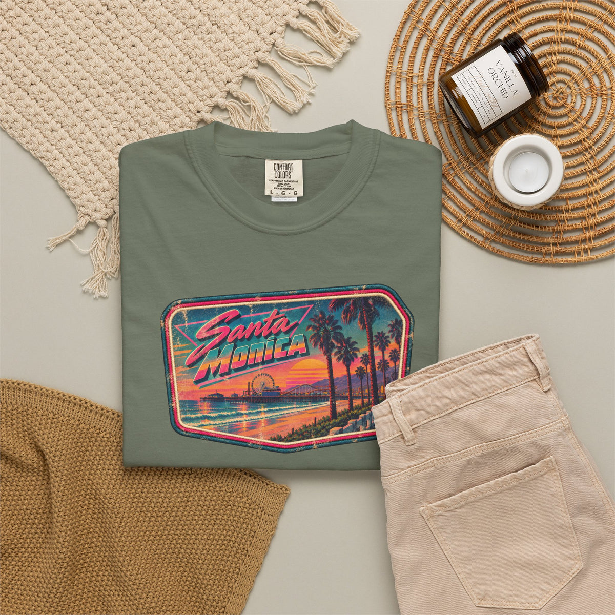 Santa Monica - Unisex Garment-Dyed T-shirt