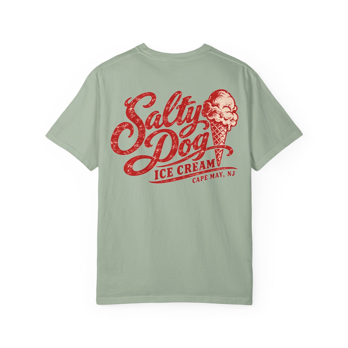 Salty Dog Ice Cream - Unisex Garment-Dyed T-shirt