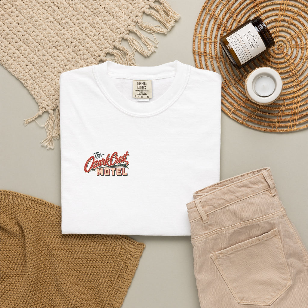 The Ozark Crest Motel - Unisex Garment-Dyed T-shirt