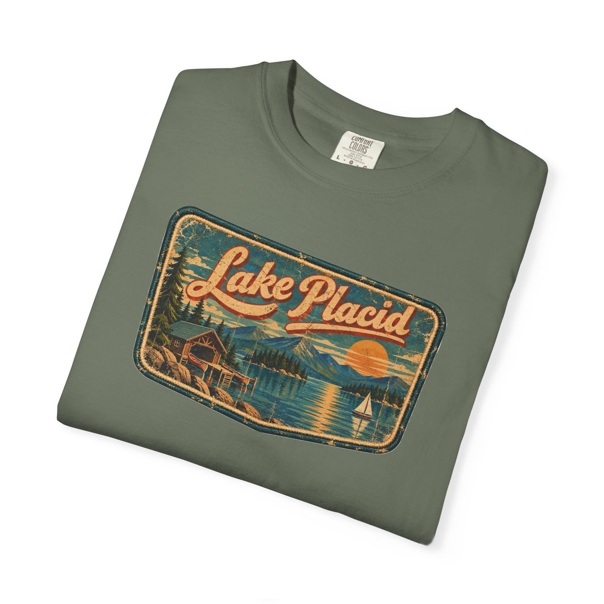 Lake Placid - Unisex Garment-Dyed T-shirt