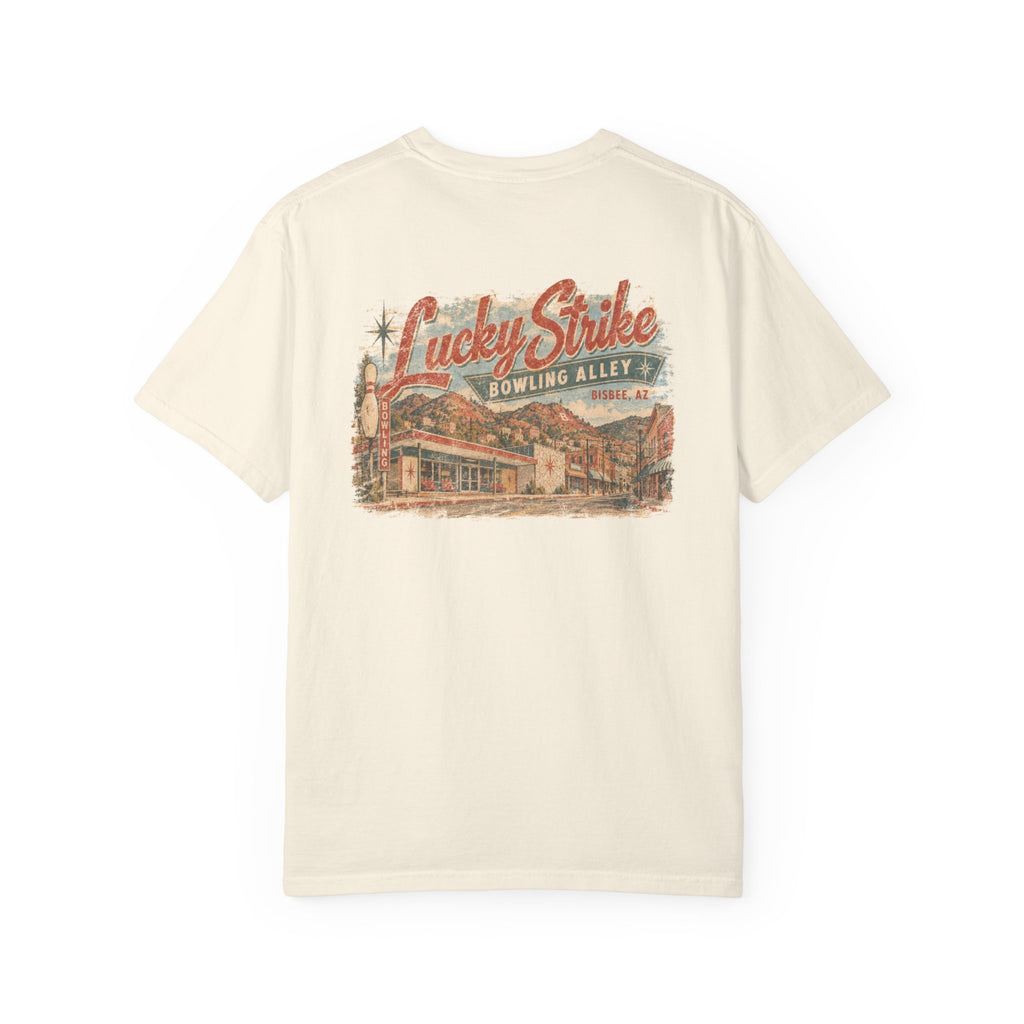 Lucky Strike Bowling Alley - Unisex Garment-Dyed T-shirt