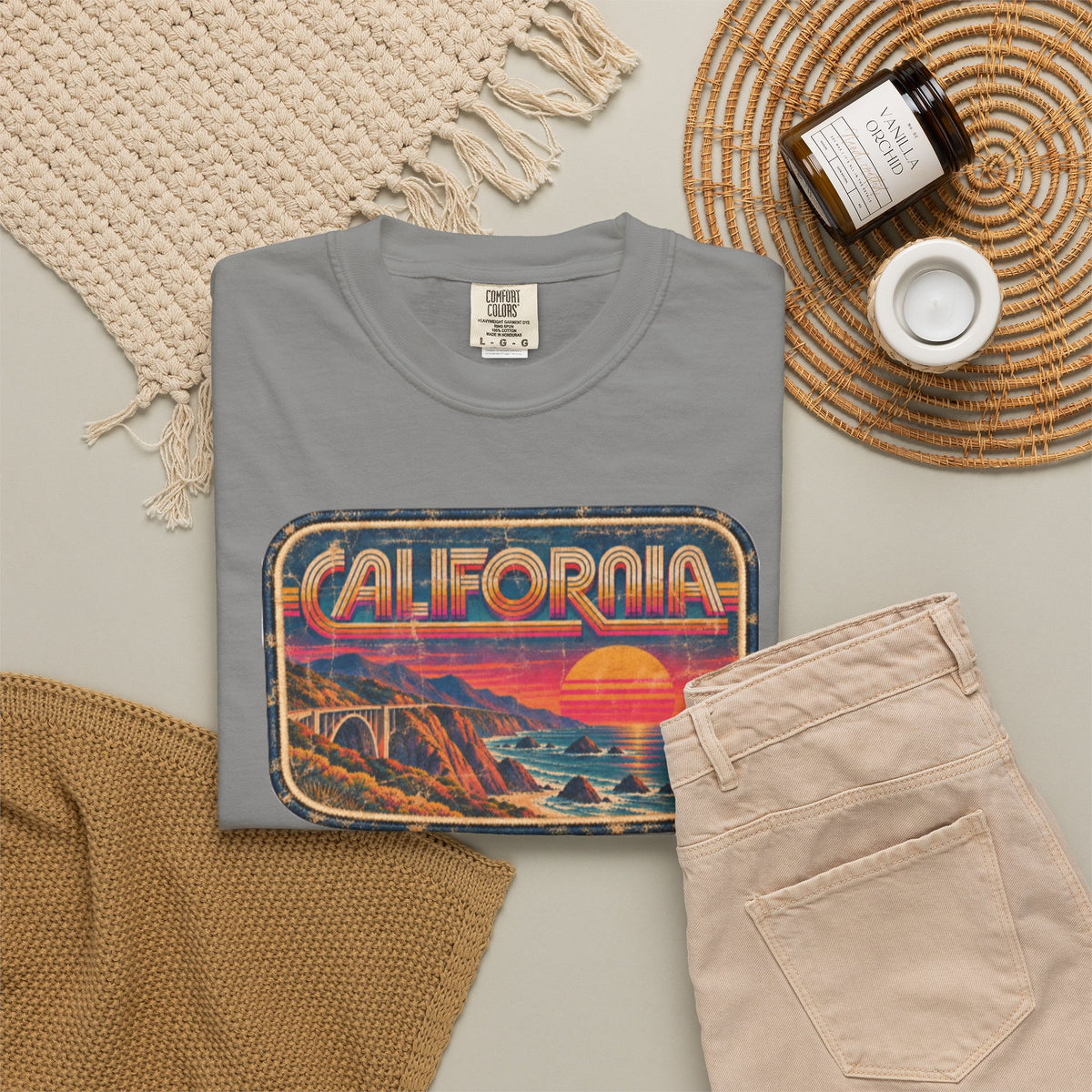 California - Unisex Garment-Dyed T-shirt