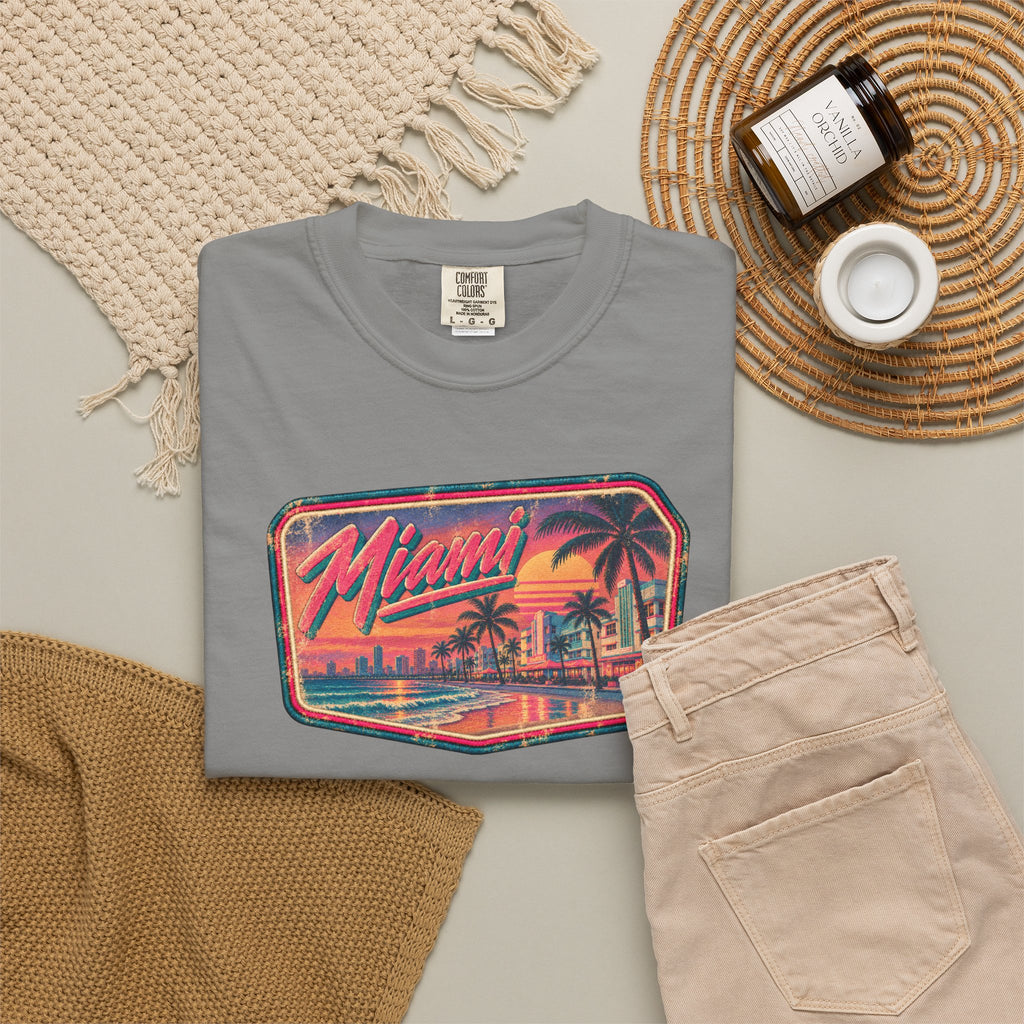 Miami - Unisex Garment-Dyed T-shirt