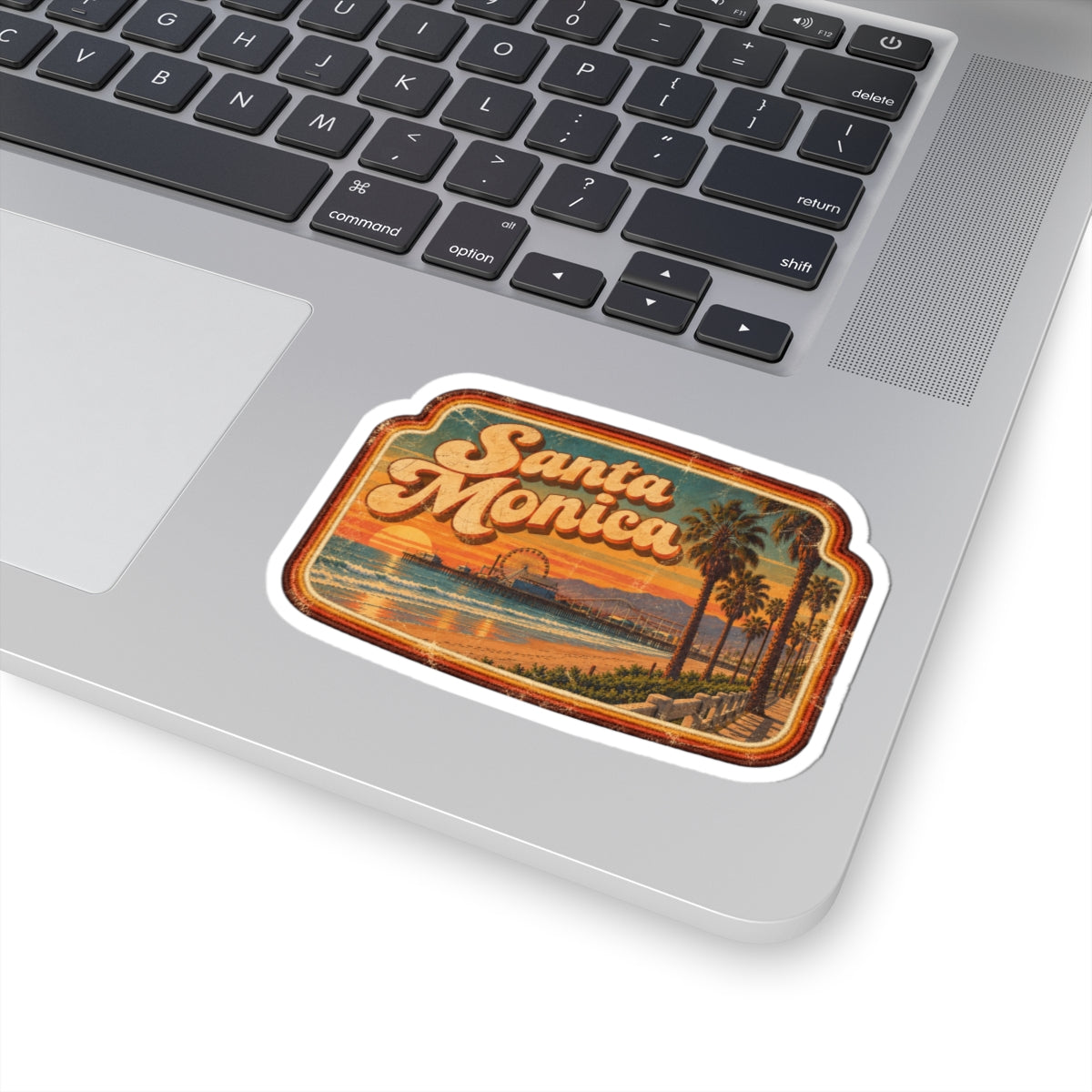 Santa Monica Glossy Kiss-Cut Sticker