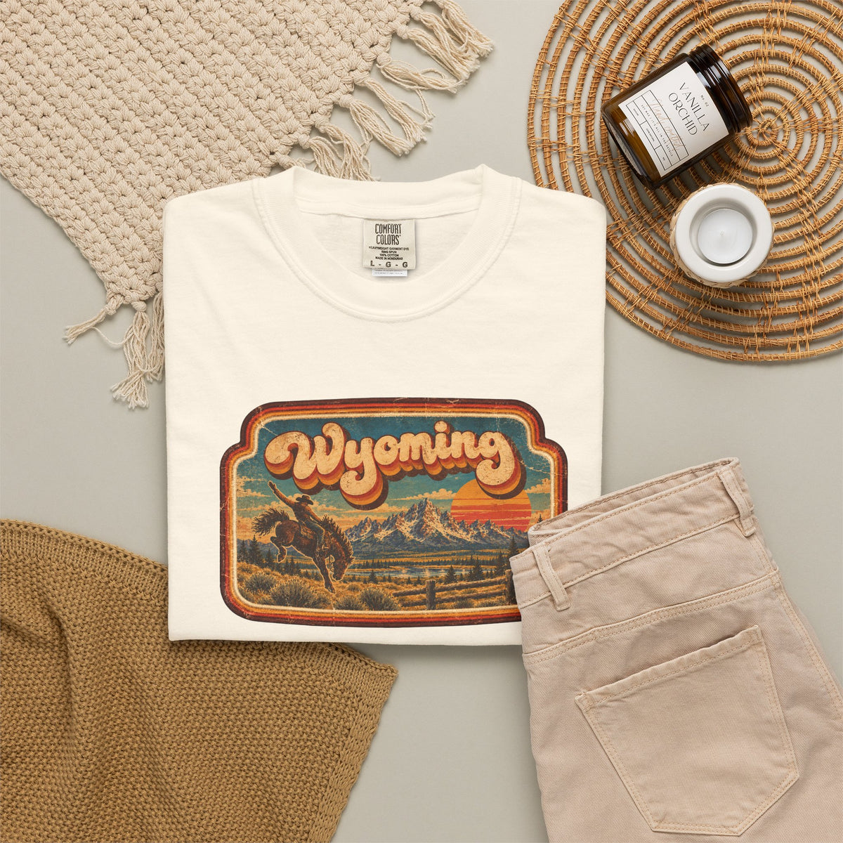 Wyoming - Unisex Garment-Dyed T-shirt