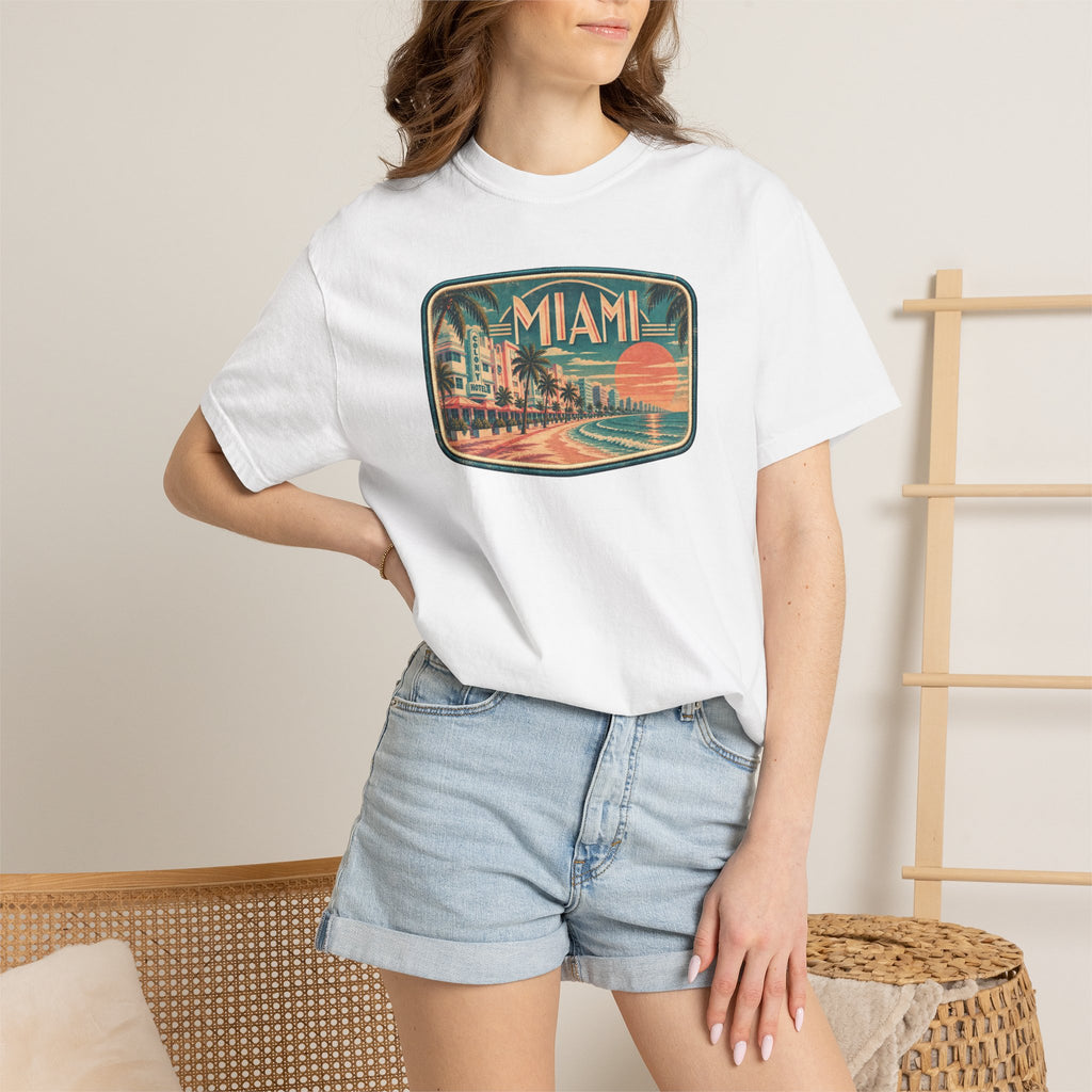 Miami - Unisex Garment-Dyed T-shirt