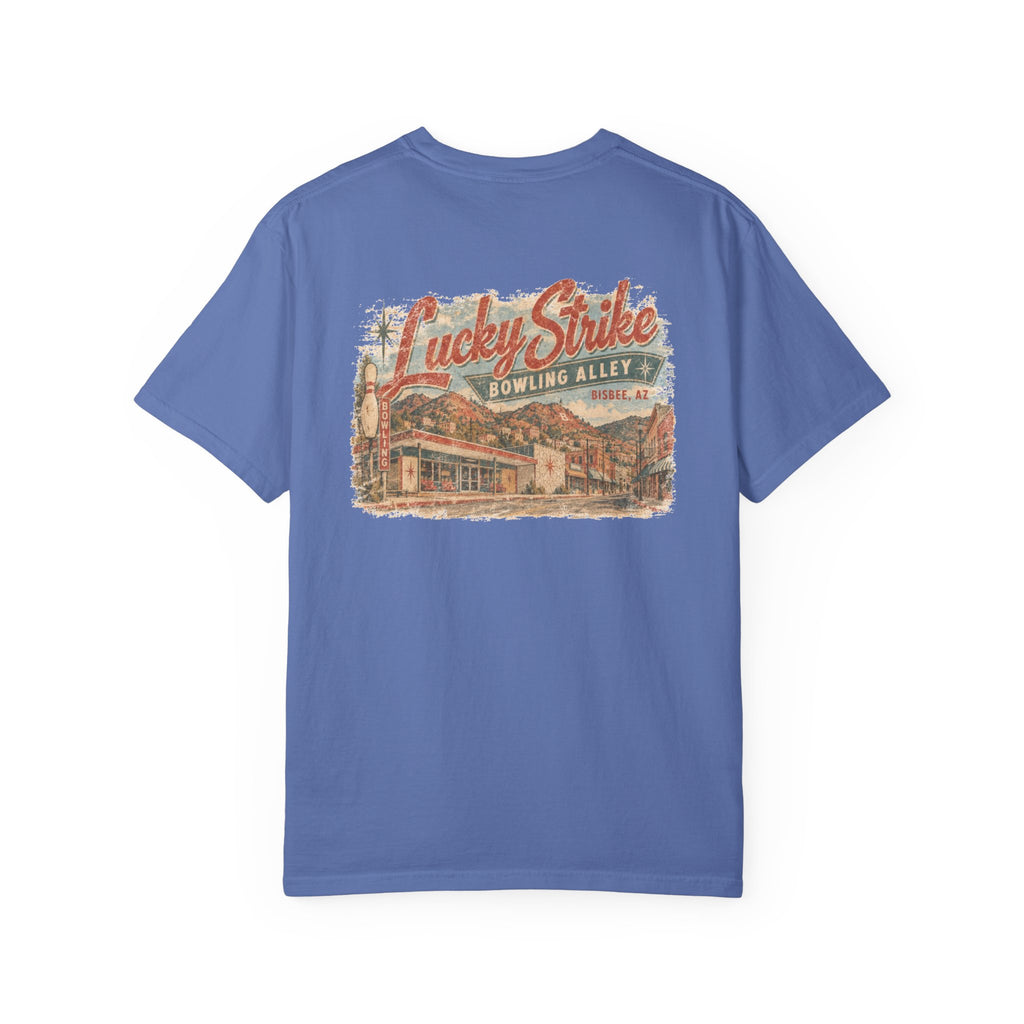 Lucky Strike Bowling Alley - Unisex Garment-Dyed T-shirt