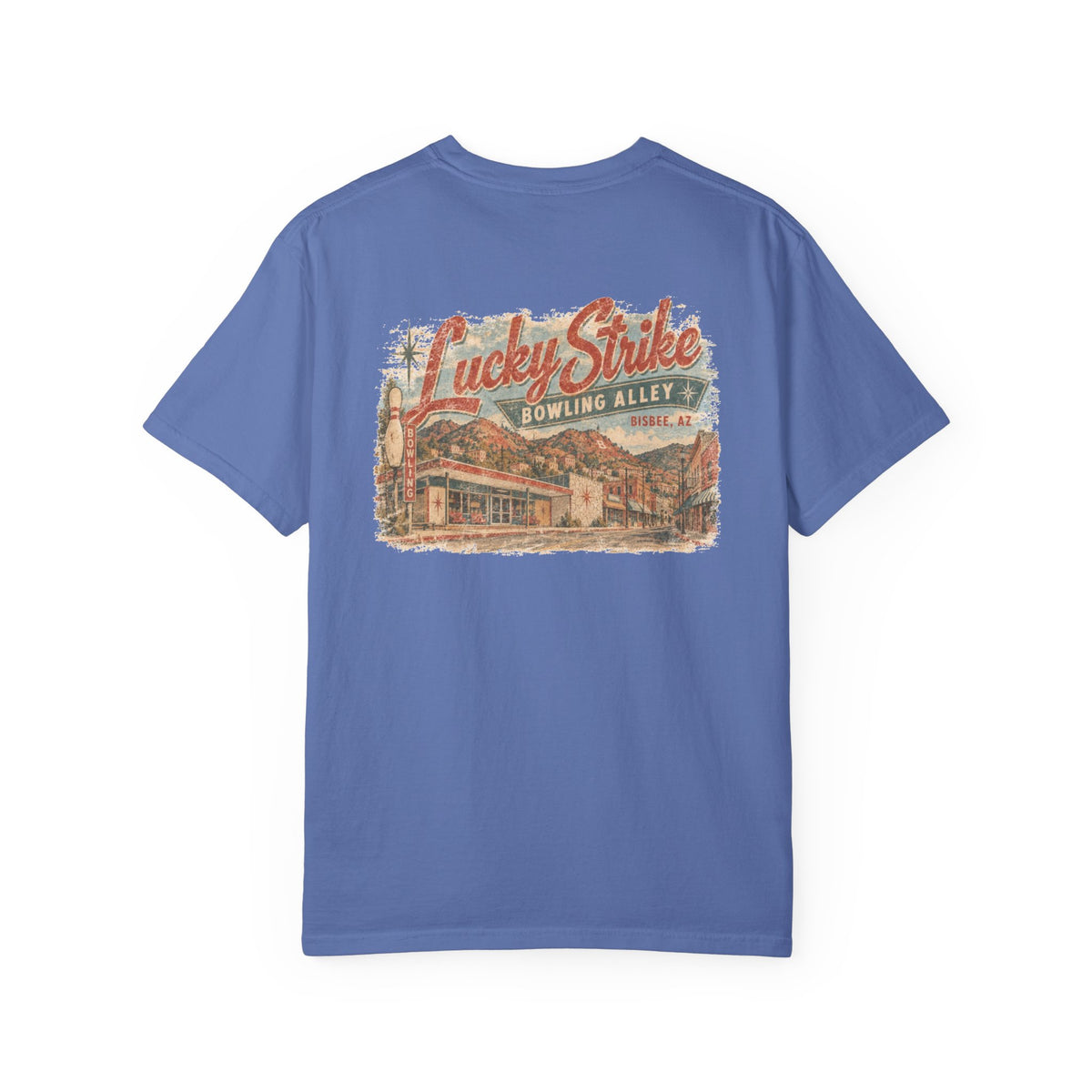 Lucky Strike Bowling Alley - Unisex Garment-Dyed T-shirt