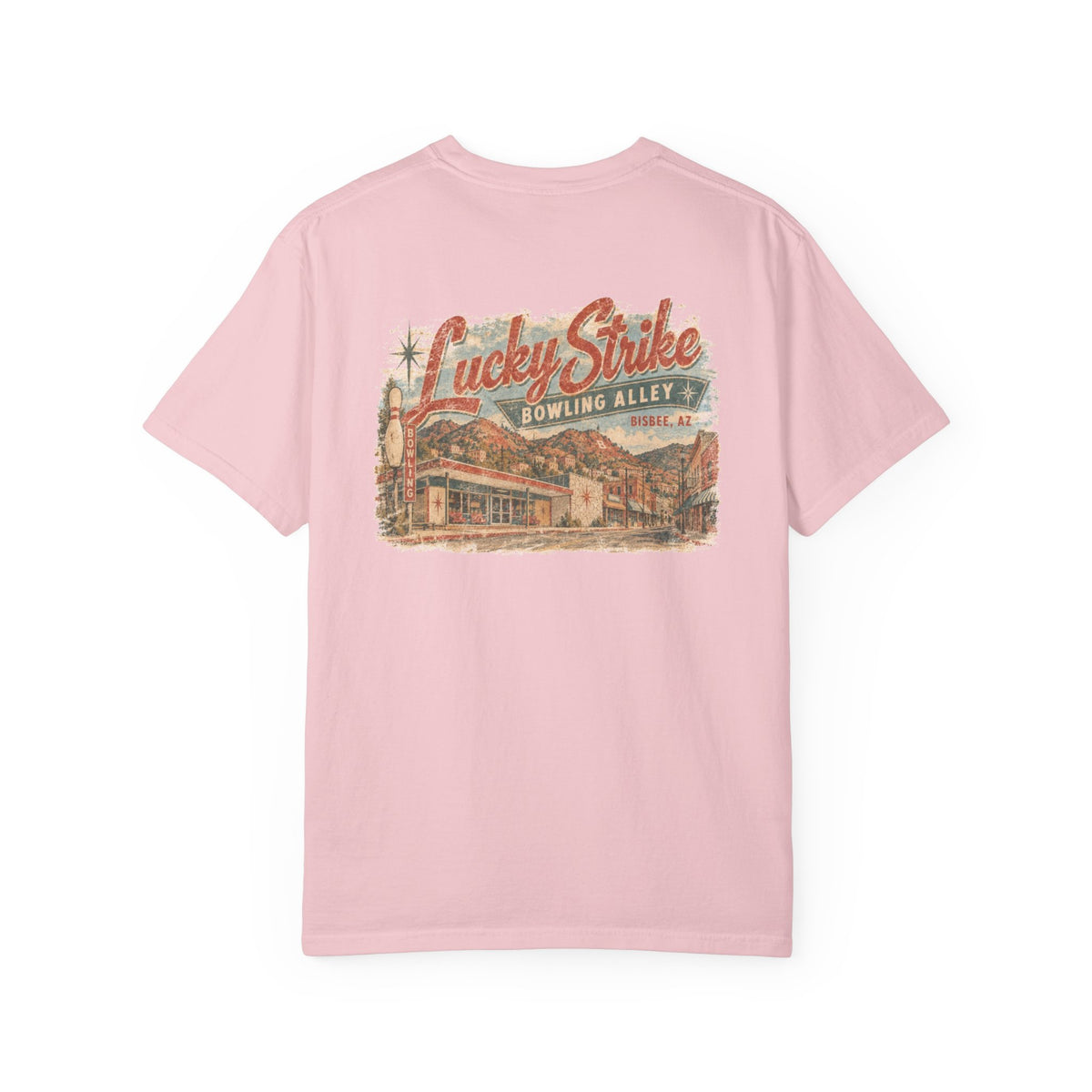 Lucky Strike Bowling Alley - Unisex Garment-Dyed T-shirt